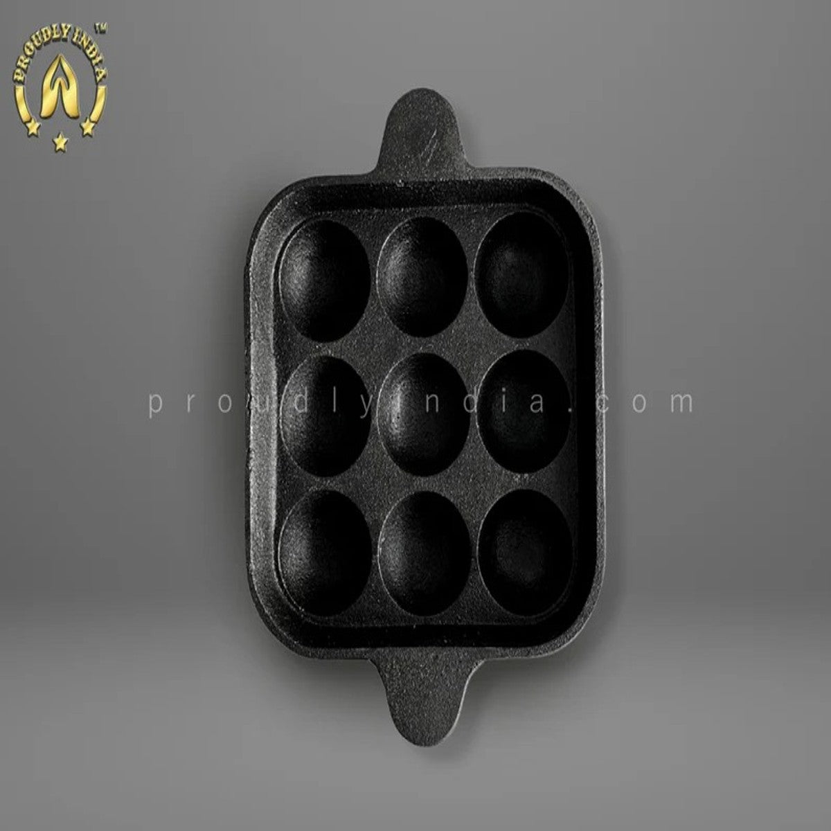 9 Pits Cast Iron Square Paniyaram Pan
