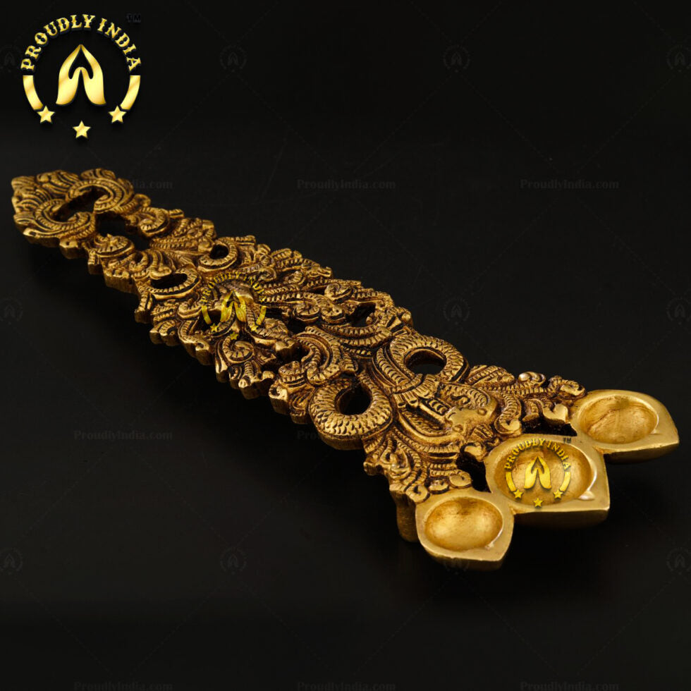 Brass Sheshnag Pooja Diya