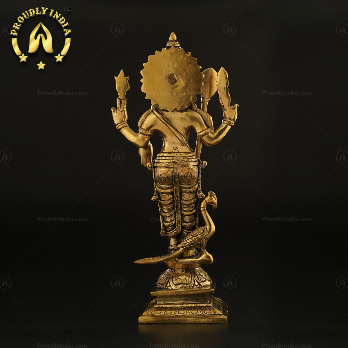 12" Standing Lord Murugan Statue
