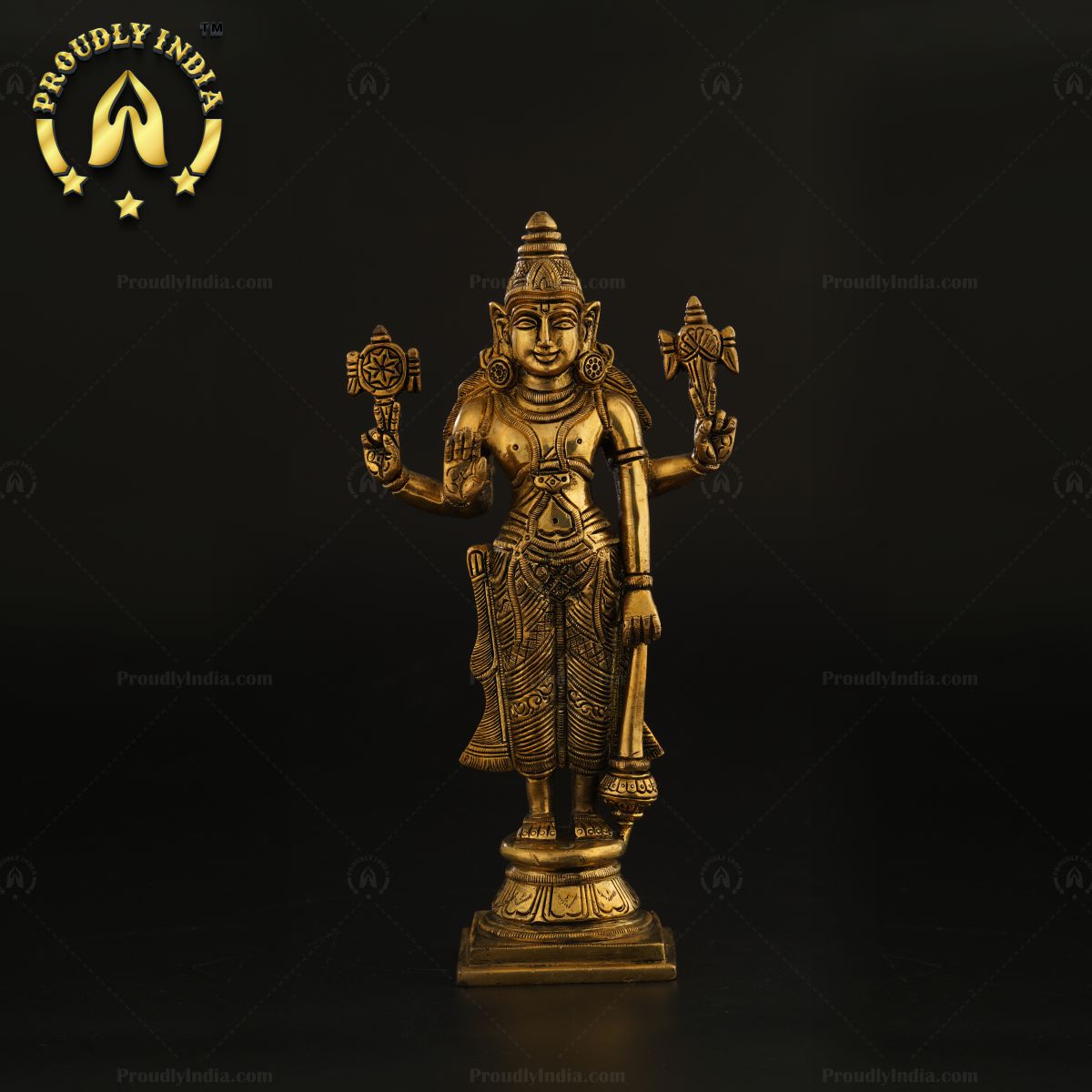 10" Brass Tirupati Balaji Idol