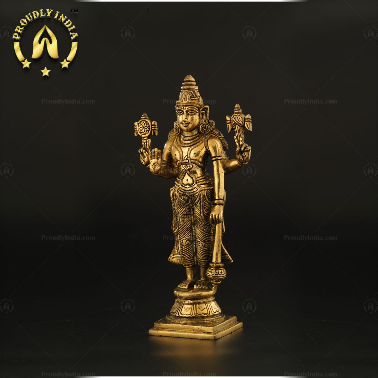 10" Brass Tirupati Balaji Idol