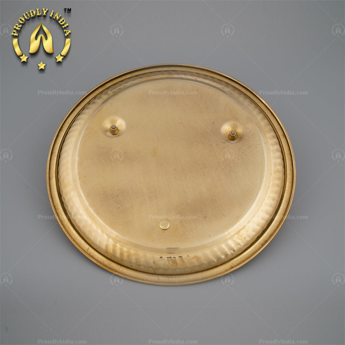 Traditional Pure Brass Puja Kumkum Haldi Thali