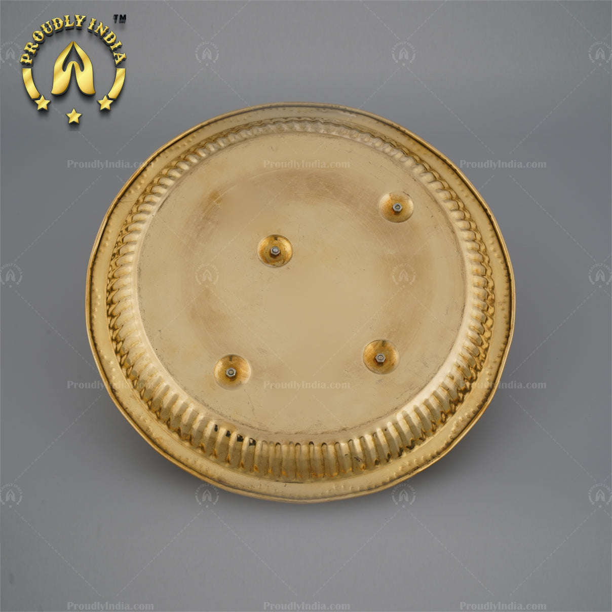 Authentic Pure Brass Pooja Kumkum Thali
