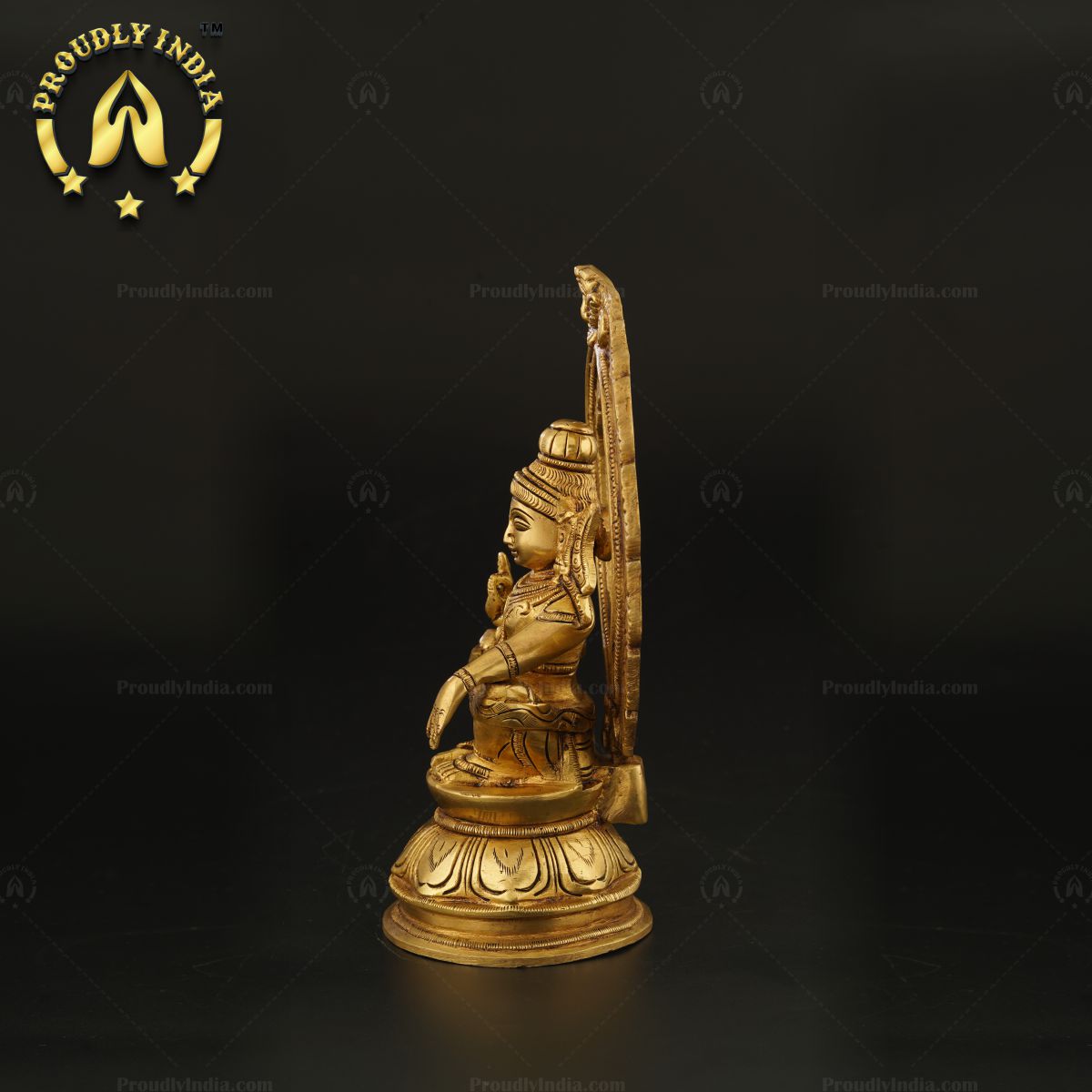 Indian Traditional Handcrafted Brass Ayyappan Statue