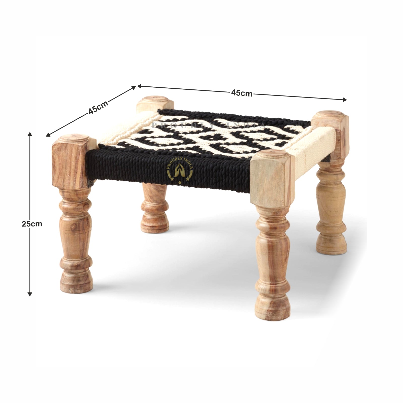 Sheesham Wood Maachi Stool