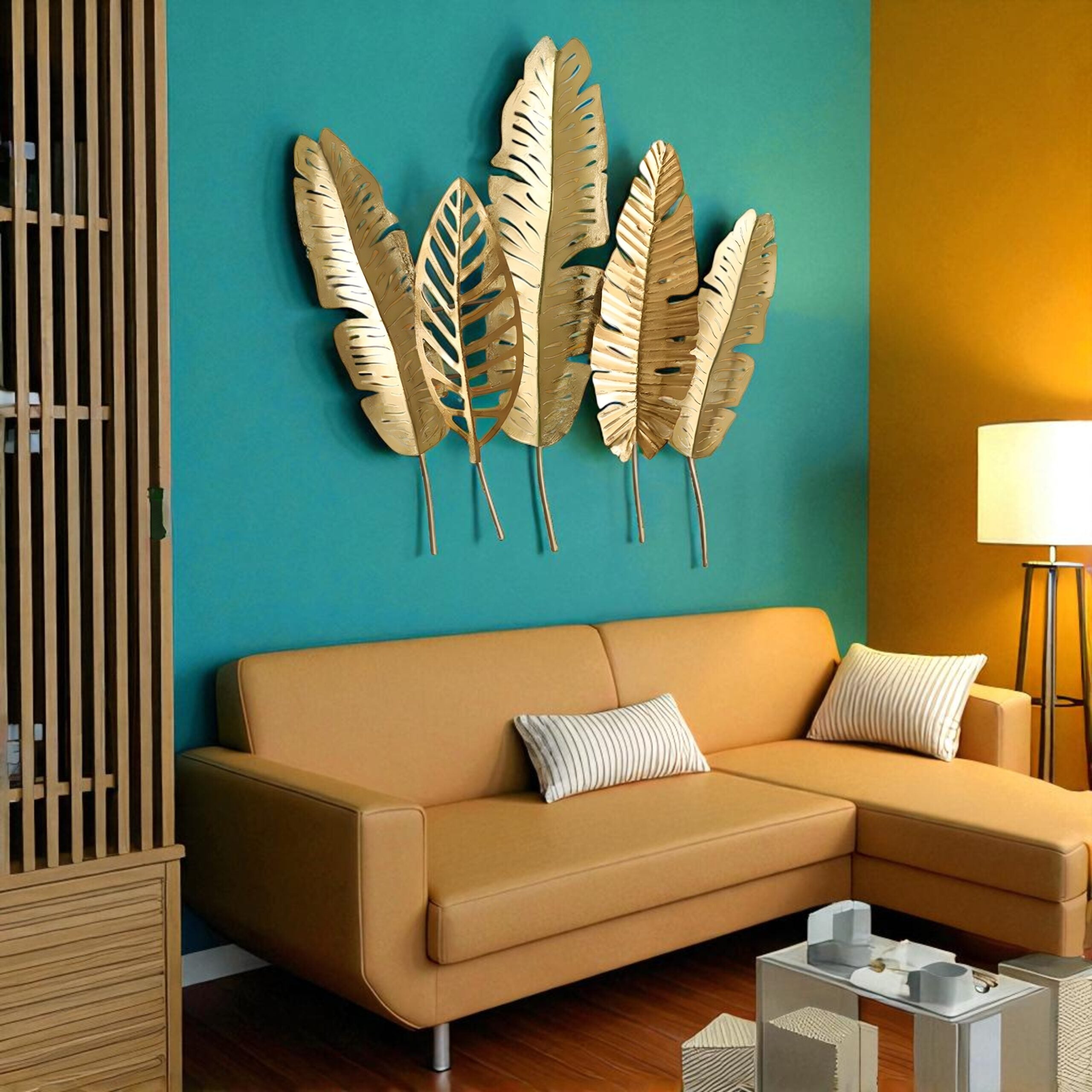 Golden Frond Harmony Wall Mural
