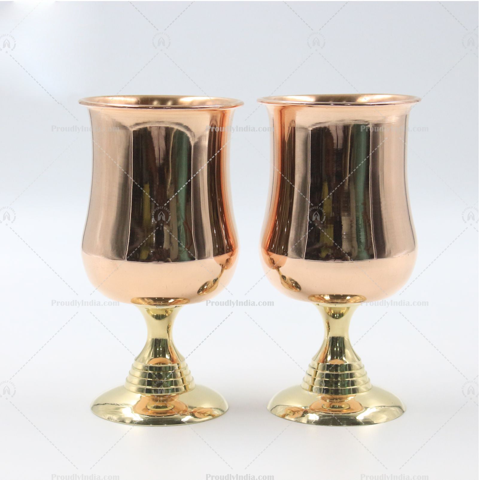 Set of 2 Copper Wine Glasses