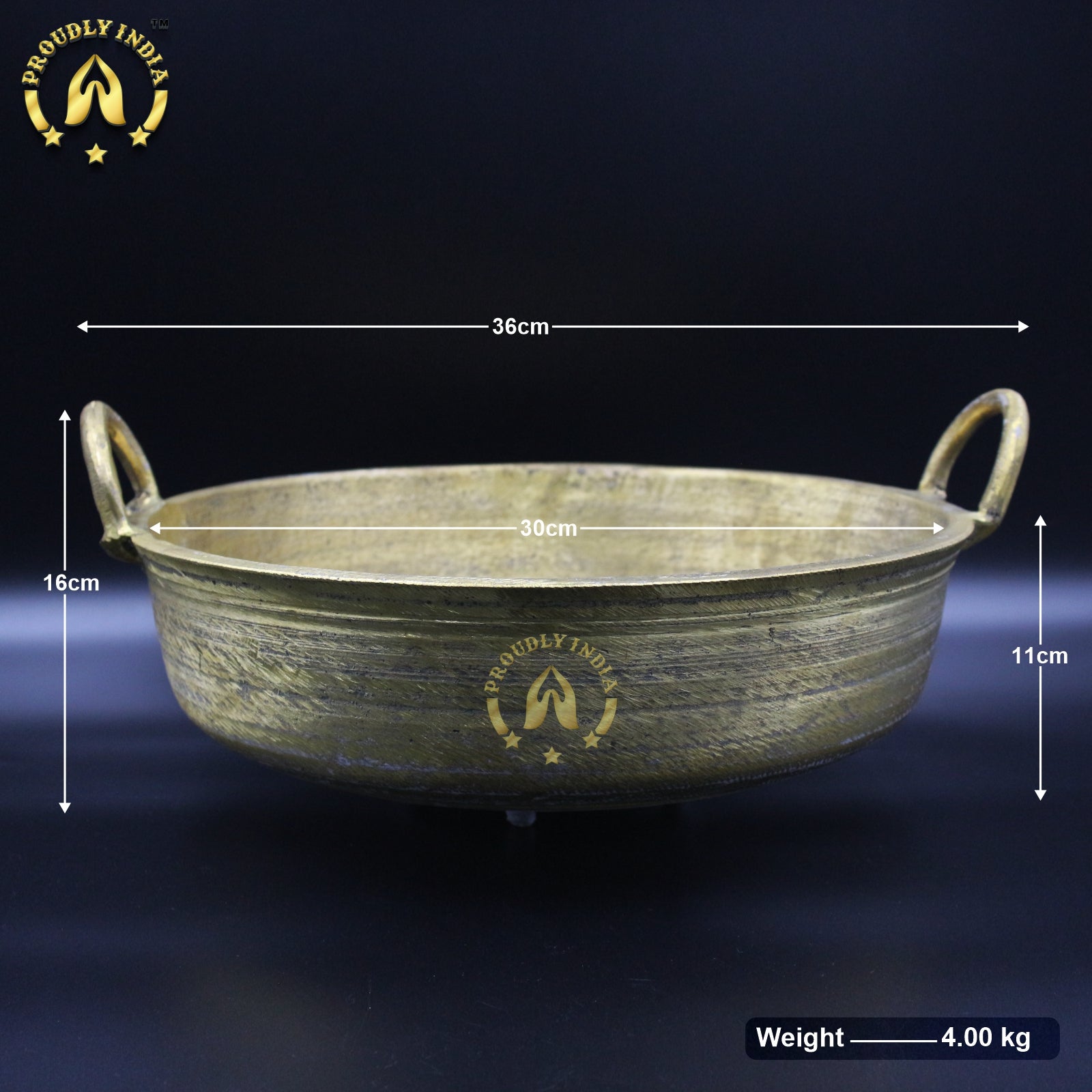 Bronze Naadan Unpolished Kadai