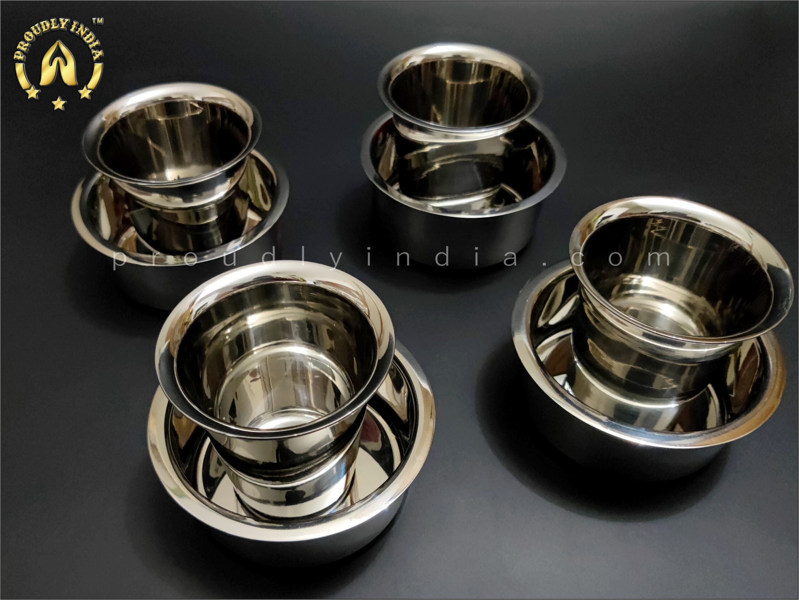 Stainless Steel Dabara Set of 2