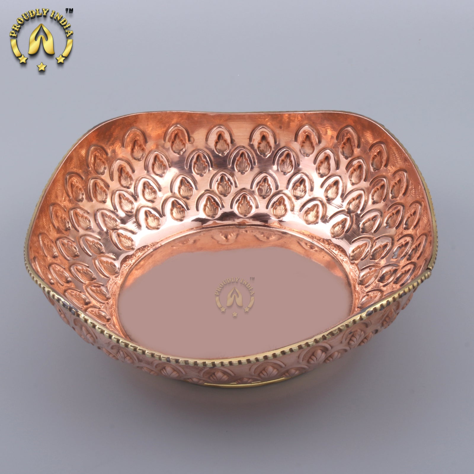Copper Decorative Fruit Basket Bowl