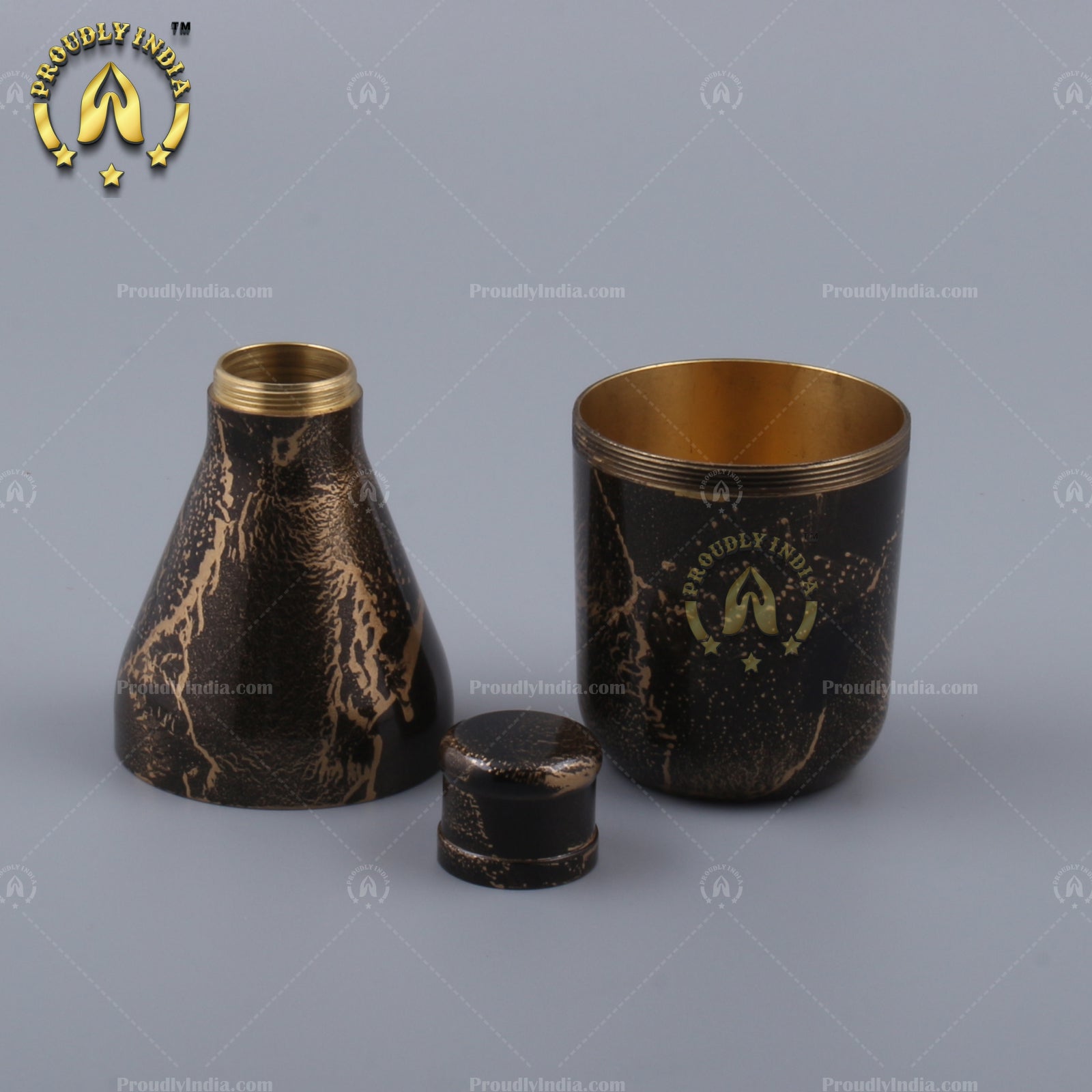 Black Enamelled Copper Mukhwas Dani