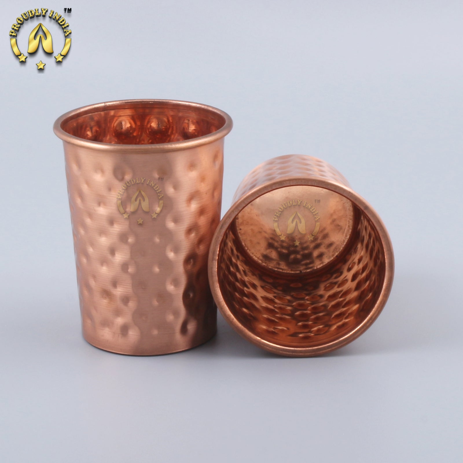 Copper Water Bottle 1100 ml With 2 Copper Glasses