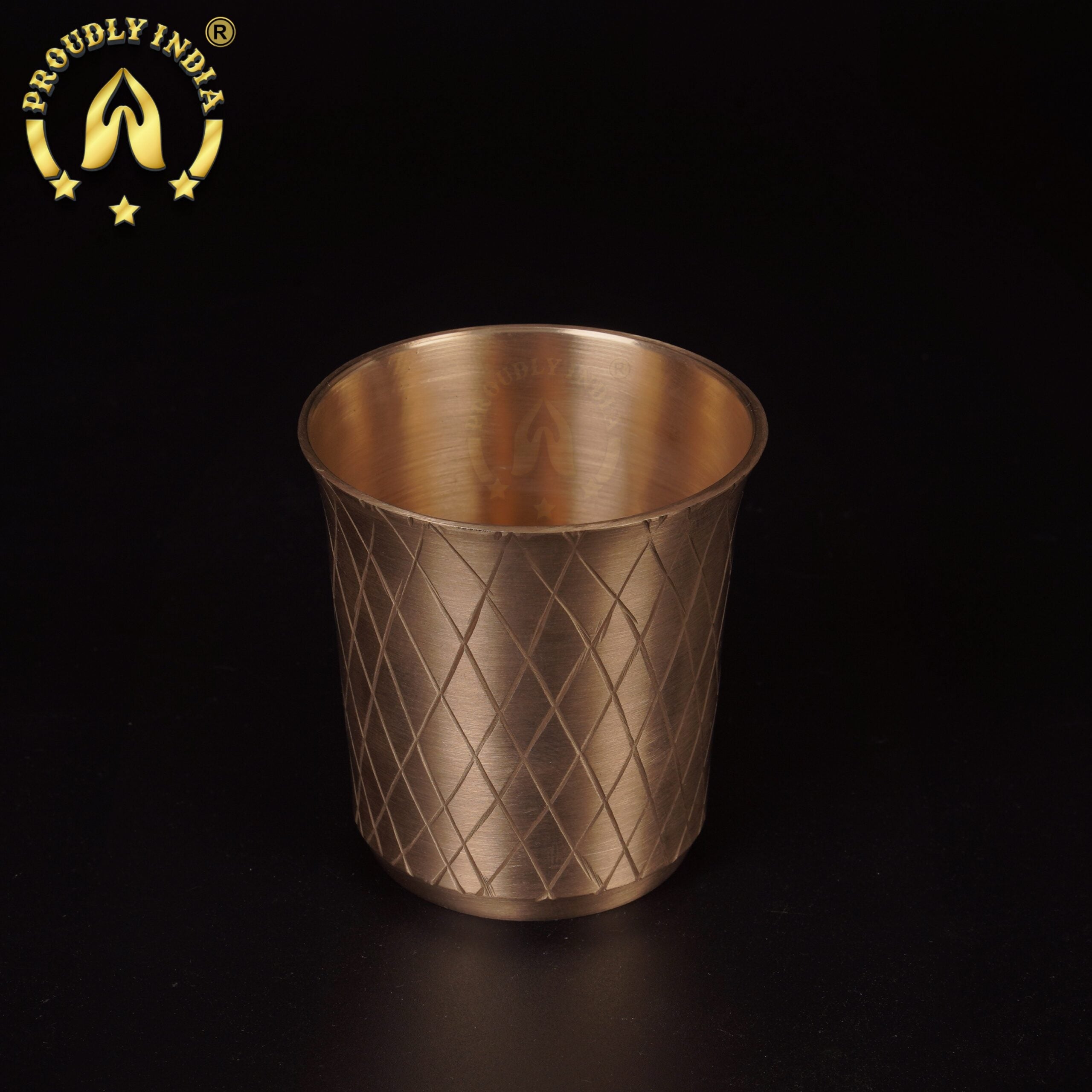 11" Patterned 6 Piece Bronze Thali Set