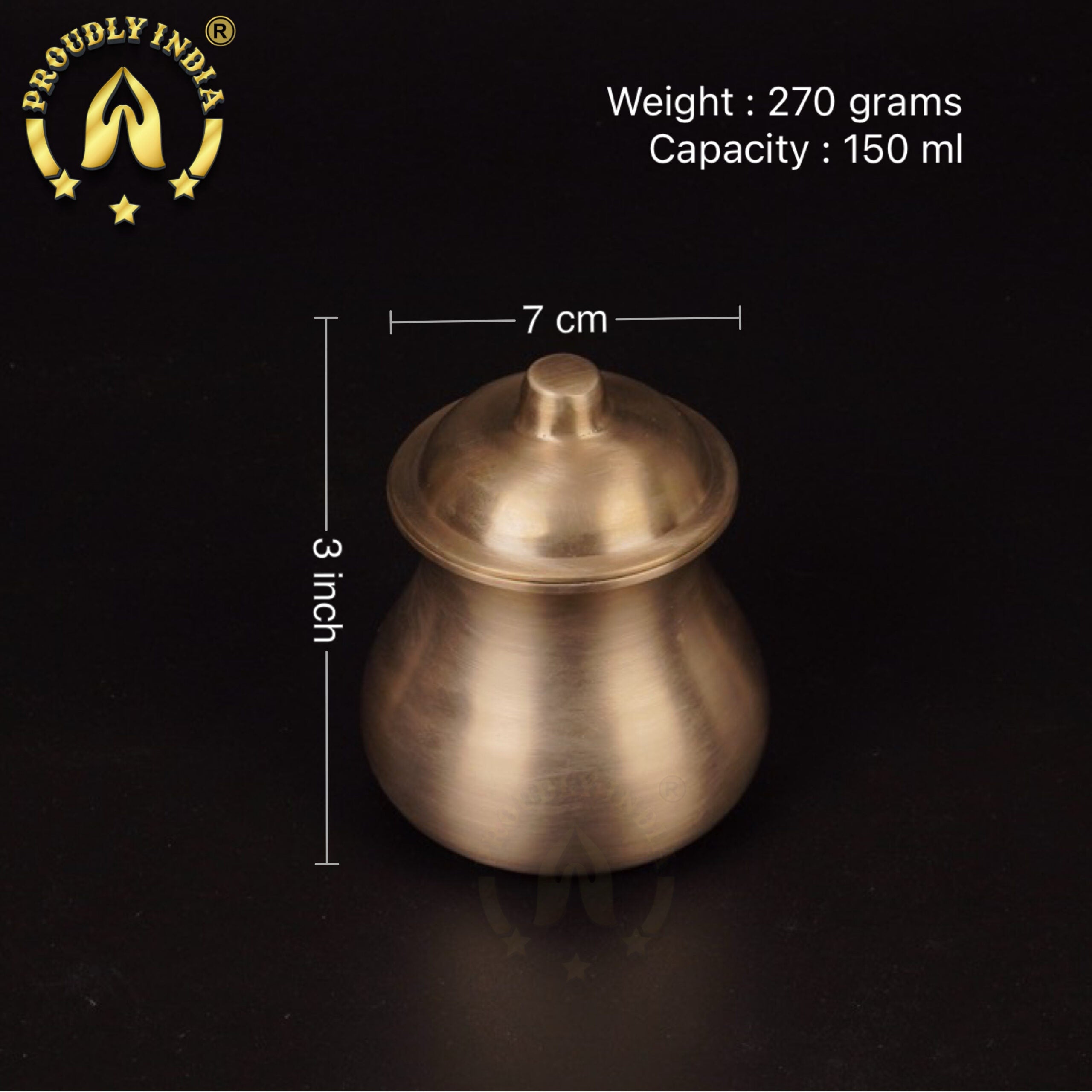 Lead Free Bronze Ghee Container