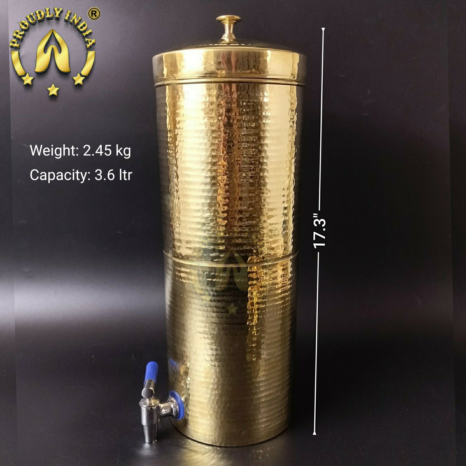 Big Party Brass Coffee Filter with 20 Dabaras