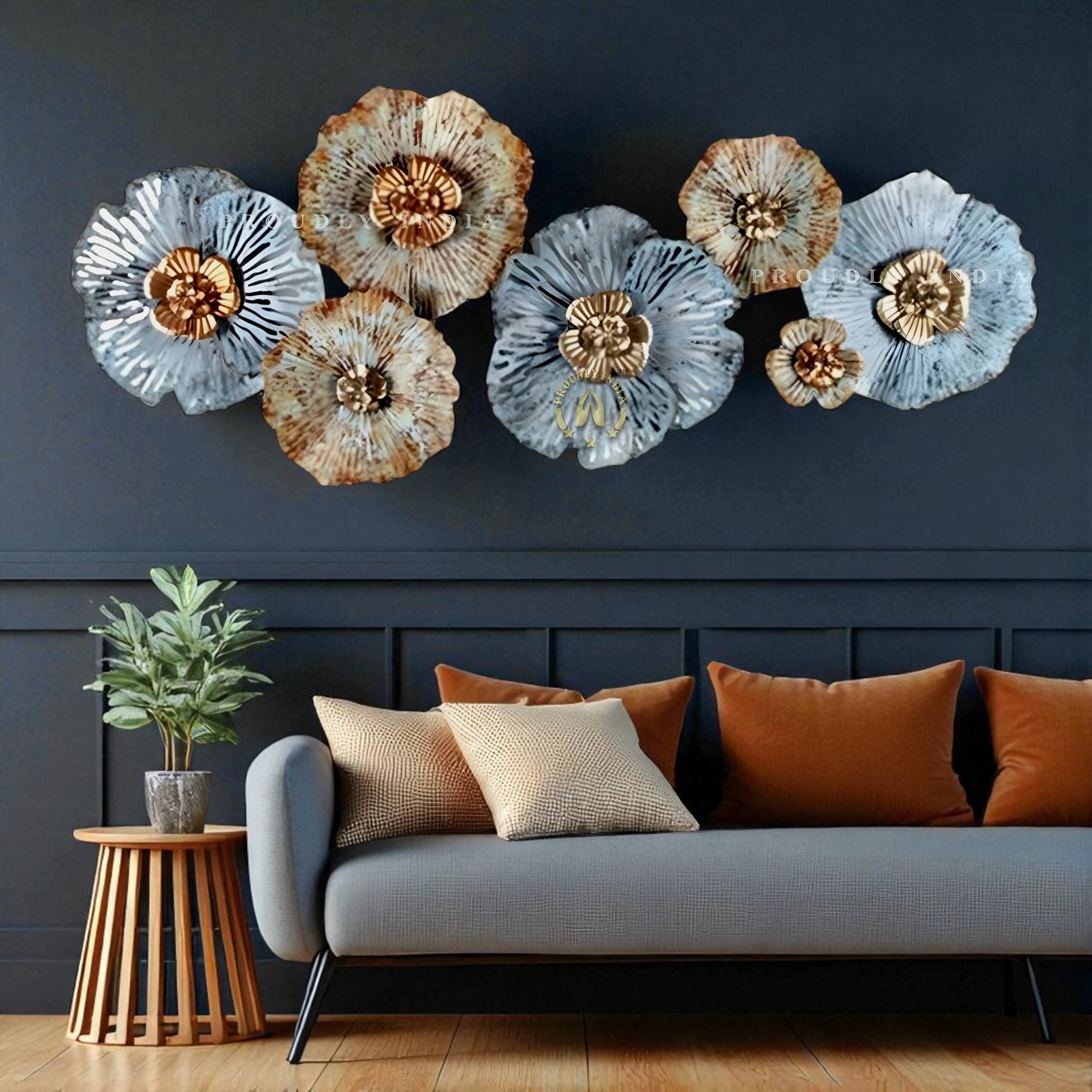 Ocean Bloom Reverie Iron Wall Art