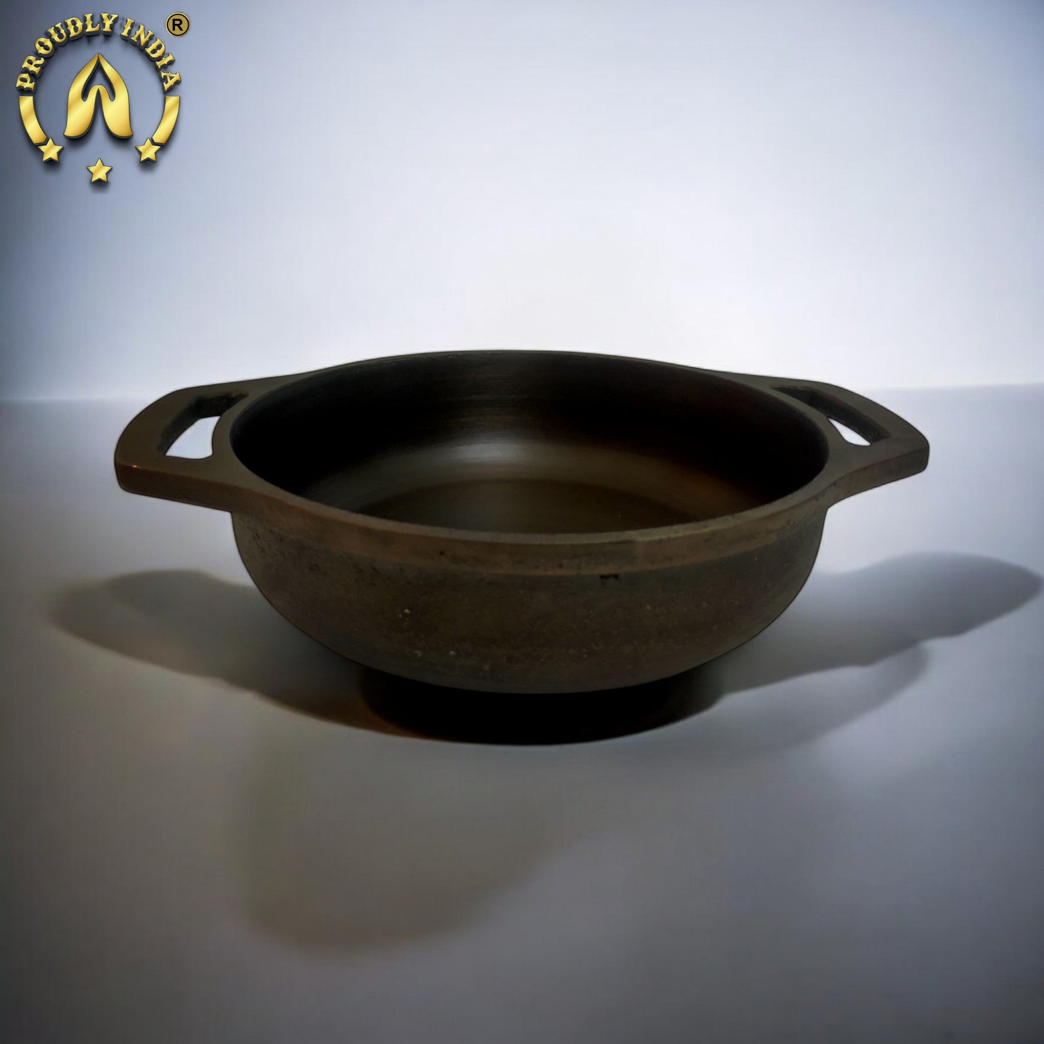Induction Base Cast Iron Flat Kadai