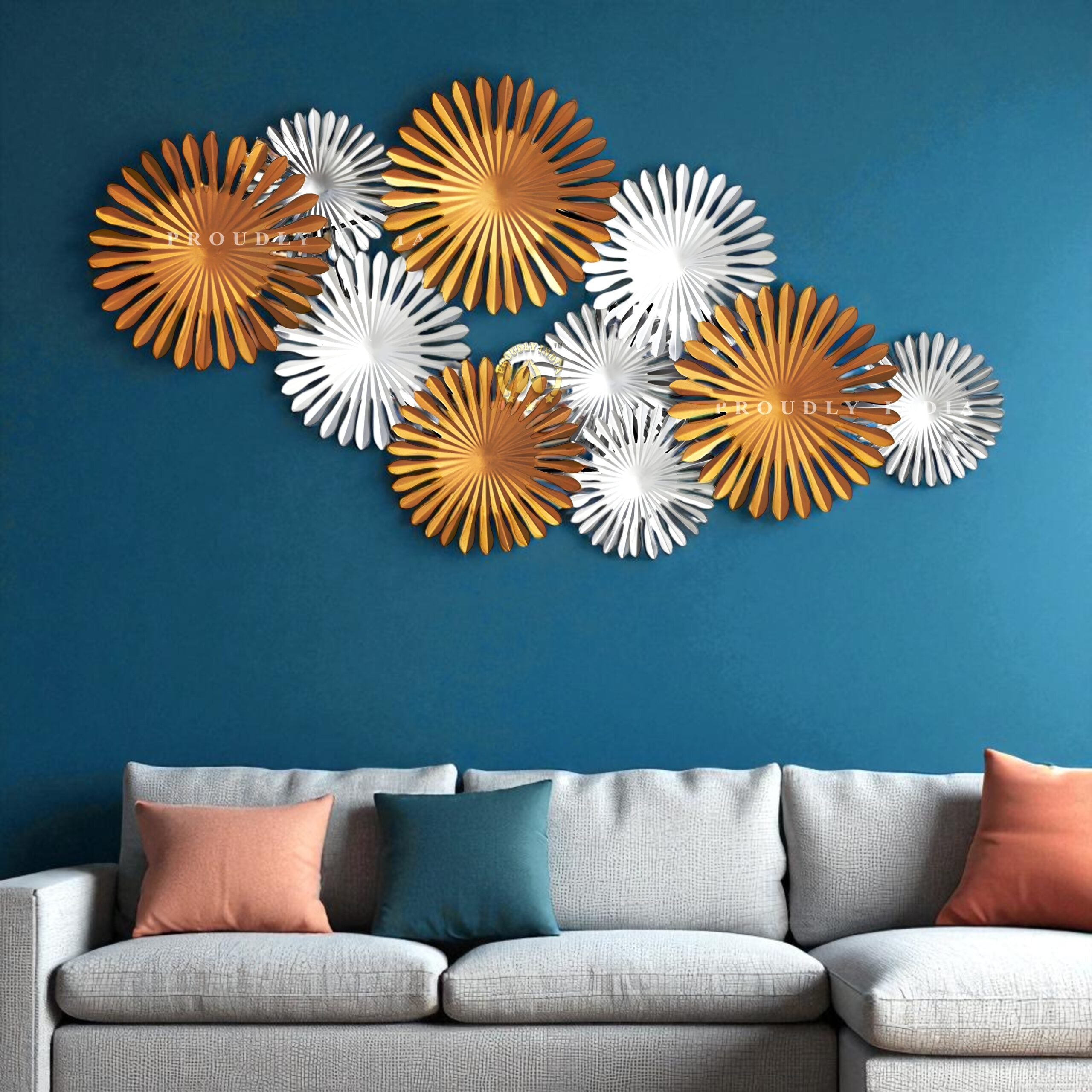 Solar Petals Symphony Wall Art Mural