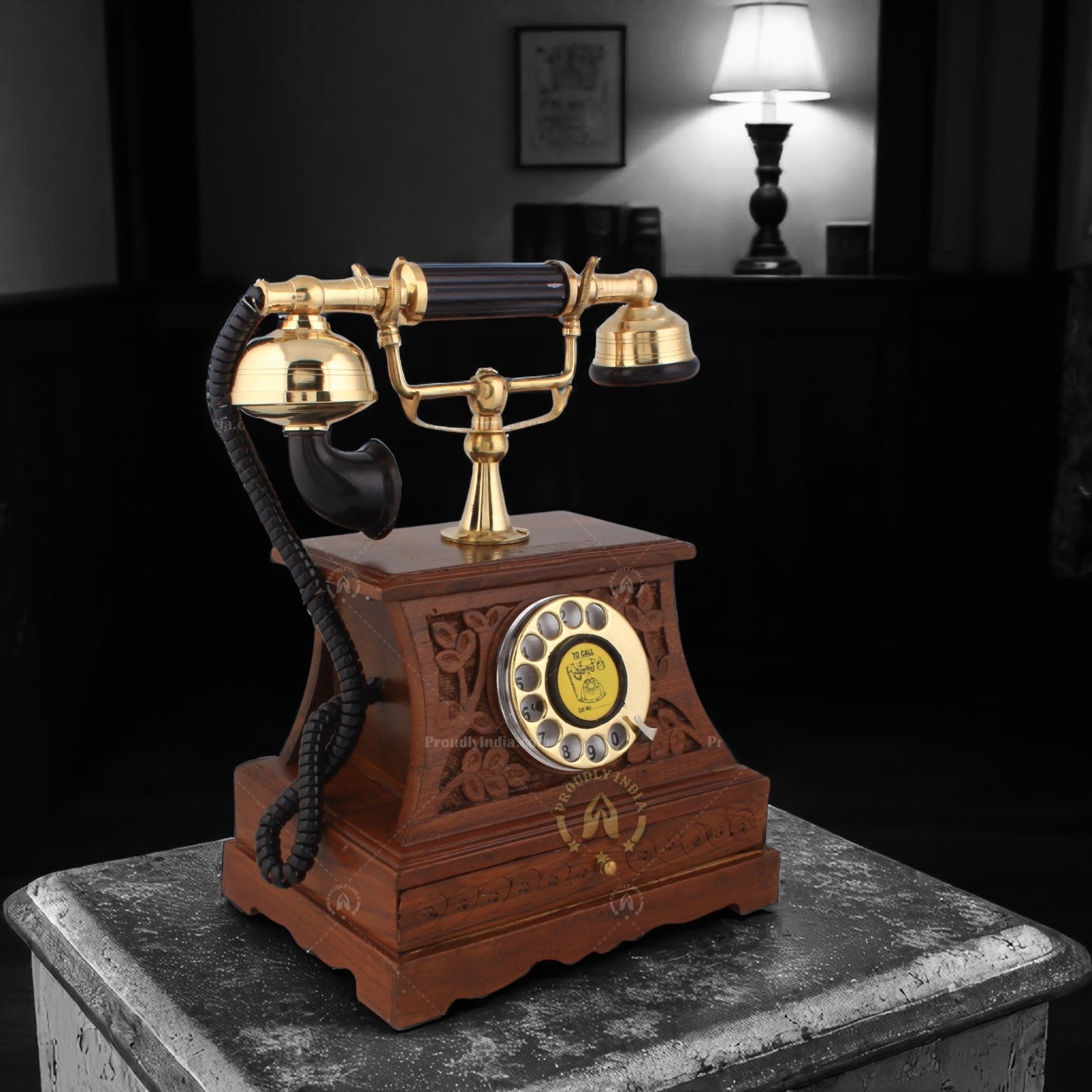 Retro Telephone with Drawer