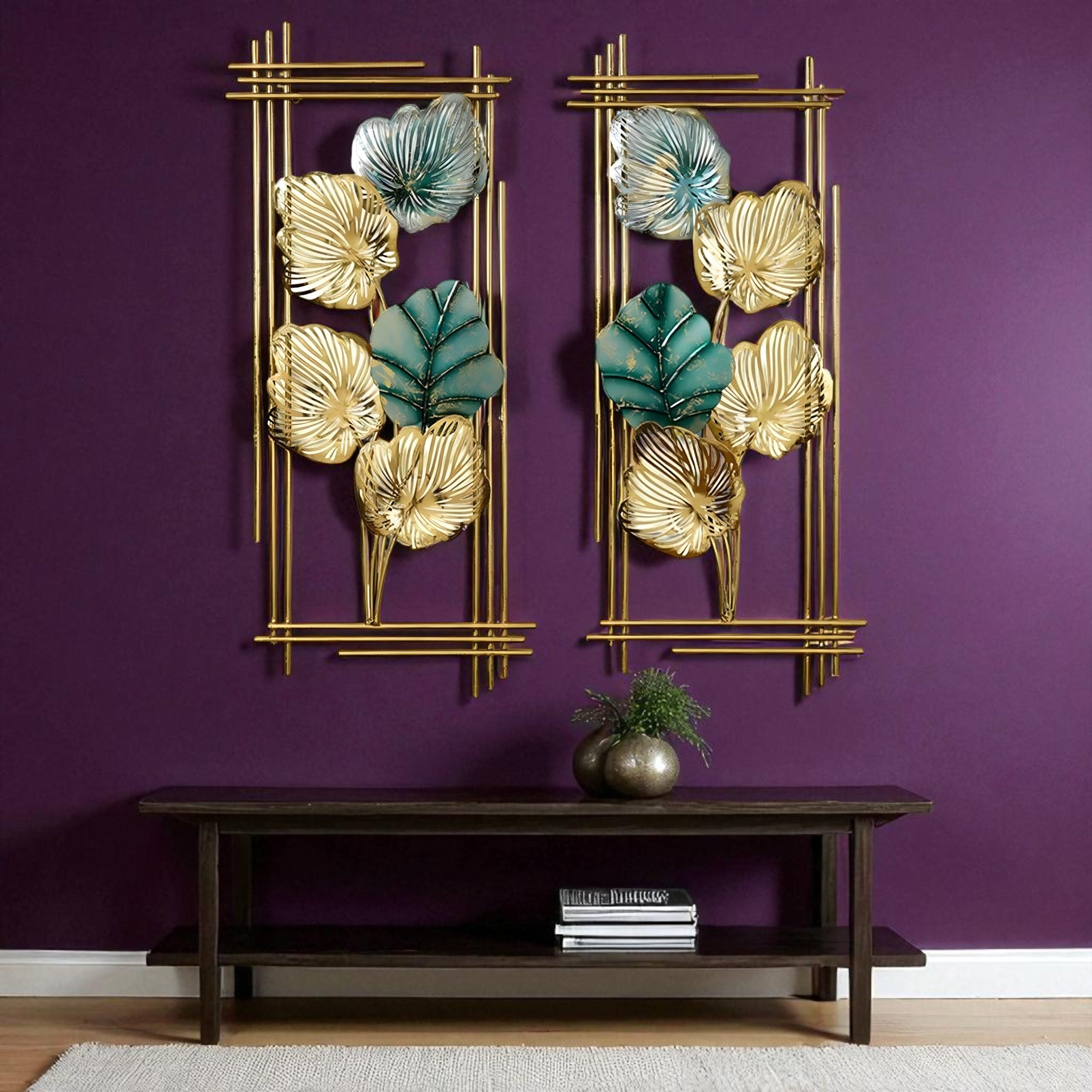 Verdant Luxe Panels Wall Art