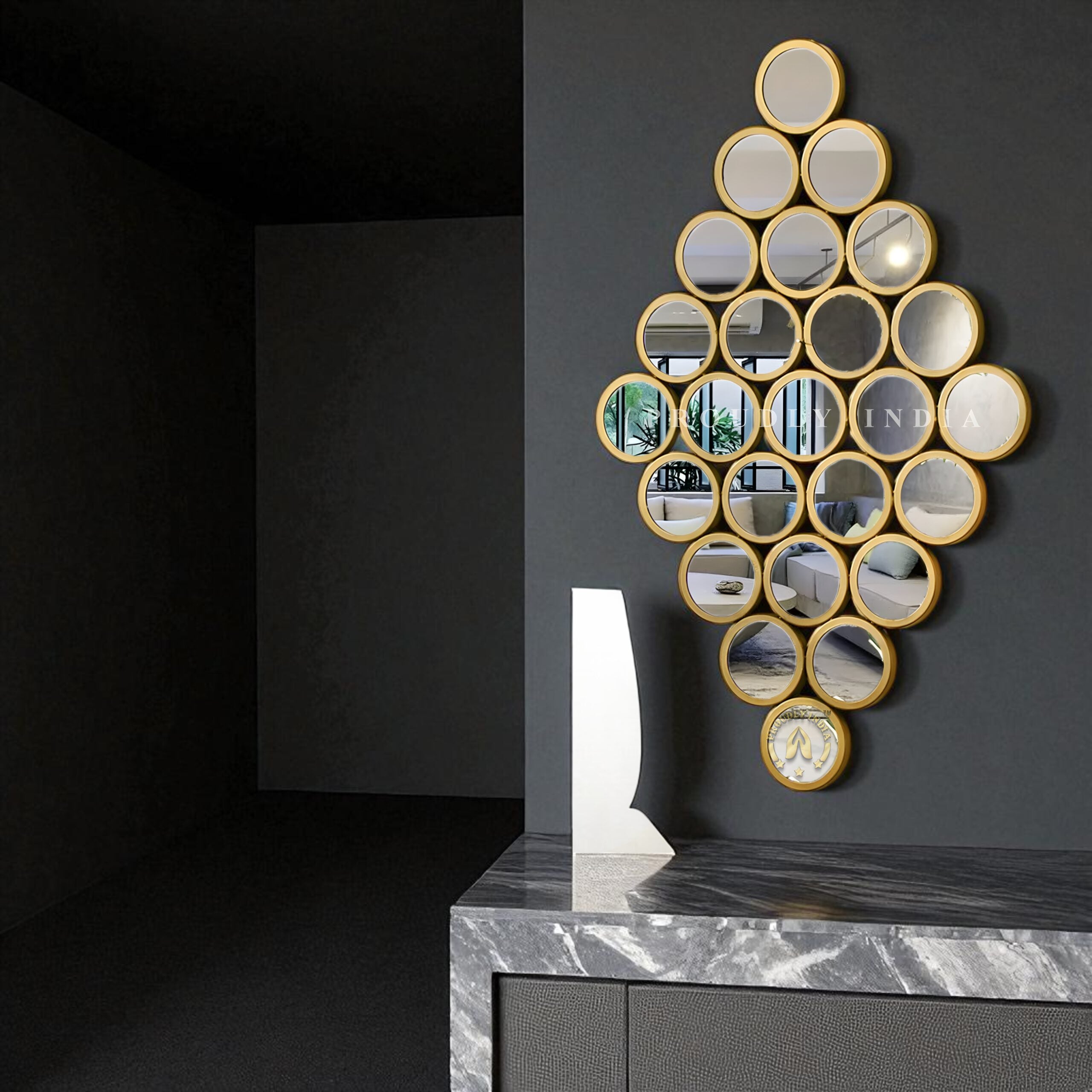 Auric Reflections Prism Wall Mirror