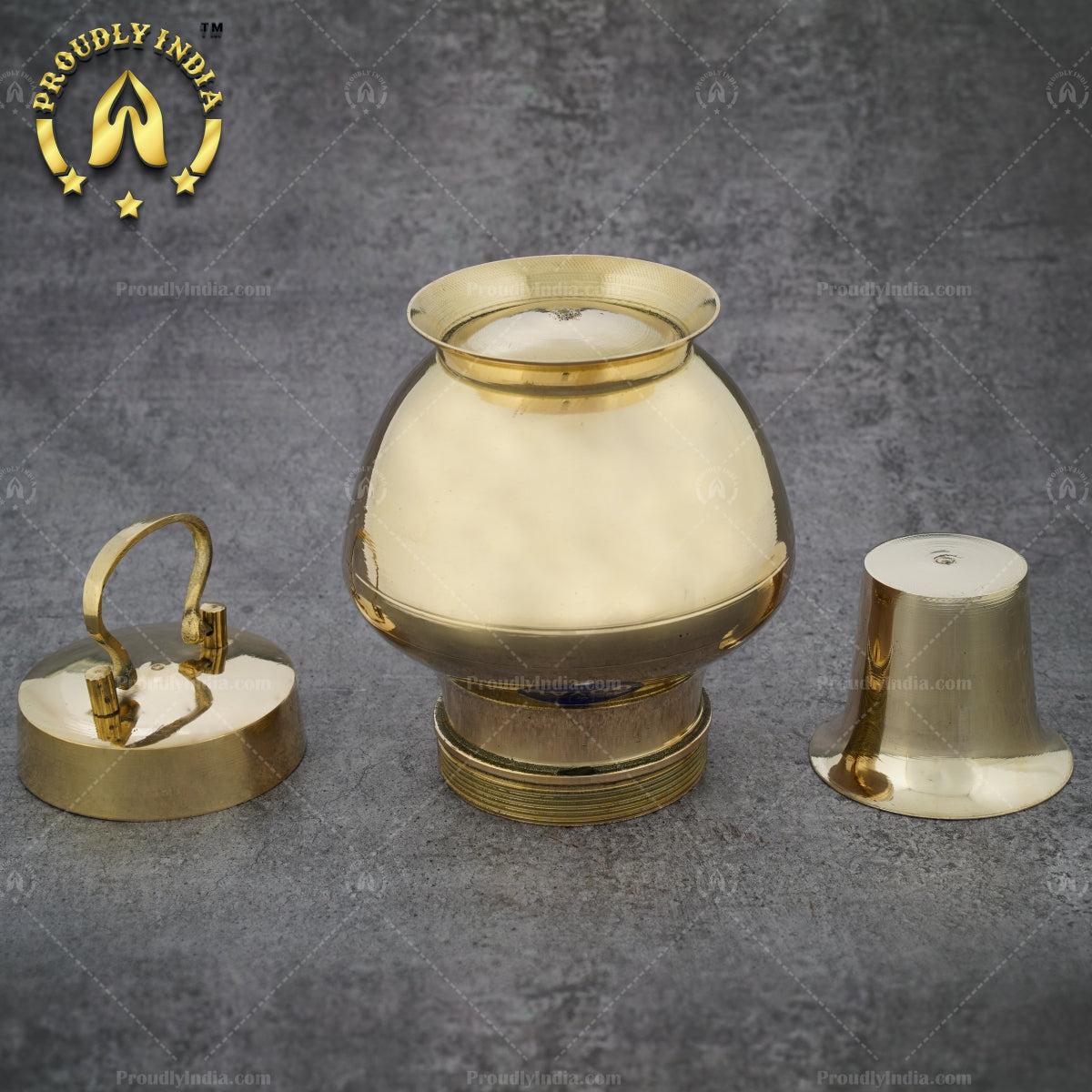 Brass Lota with Inbuilt Tumbler | Kooja