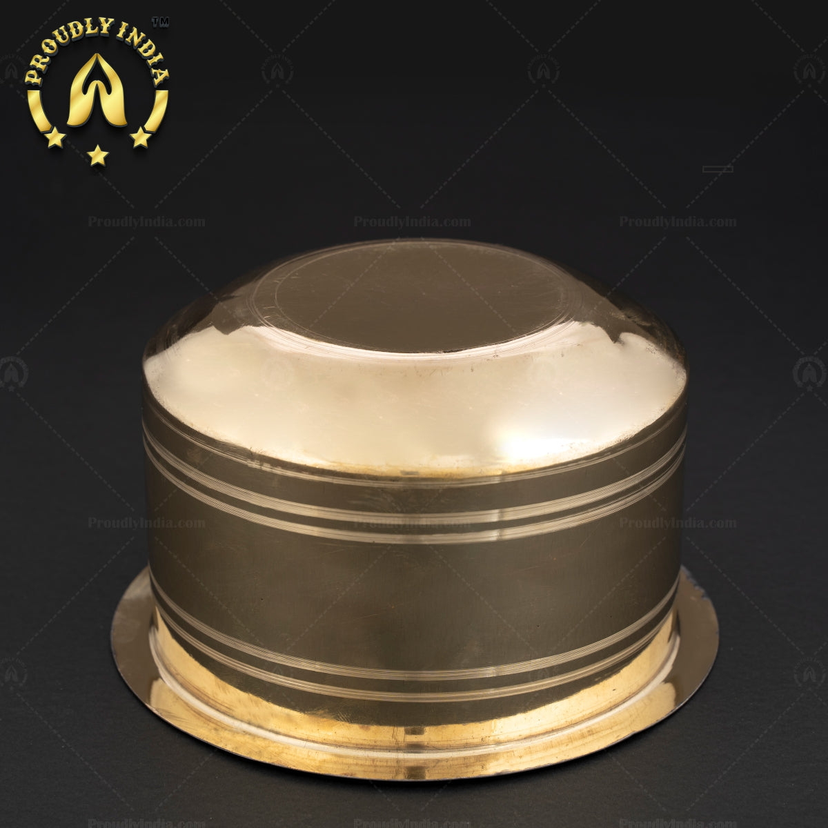 Set of 3 Brass Mysore Gravy Pot