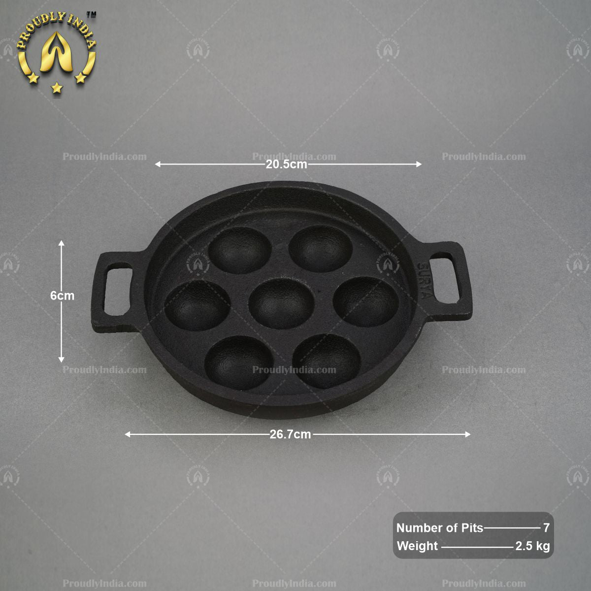 7 Pit Induction UnniAppam / Paniyaram Maker with Handle