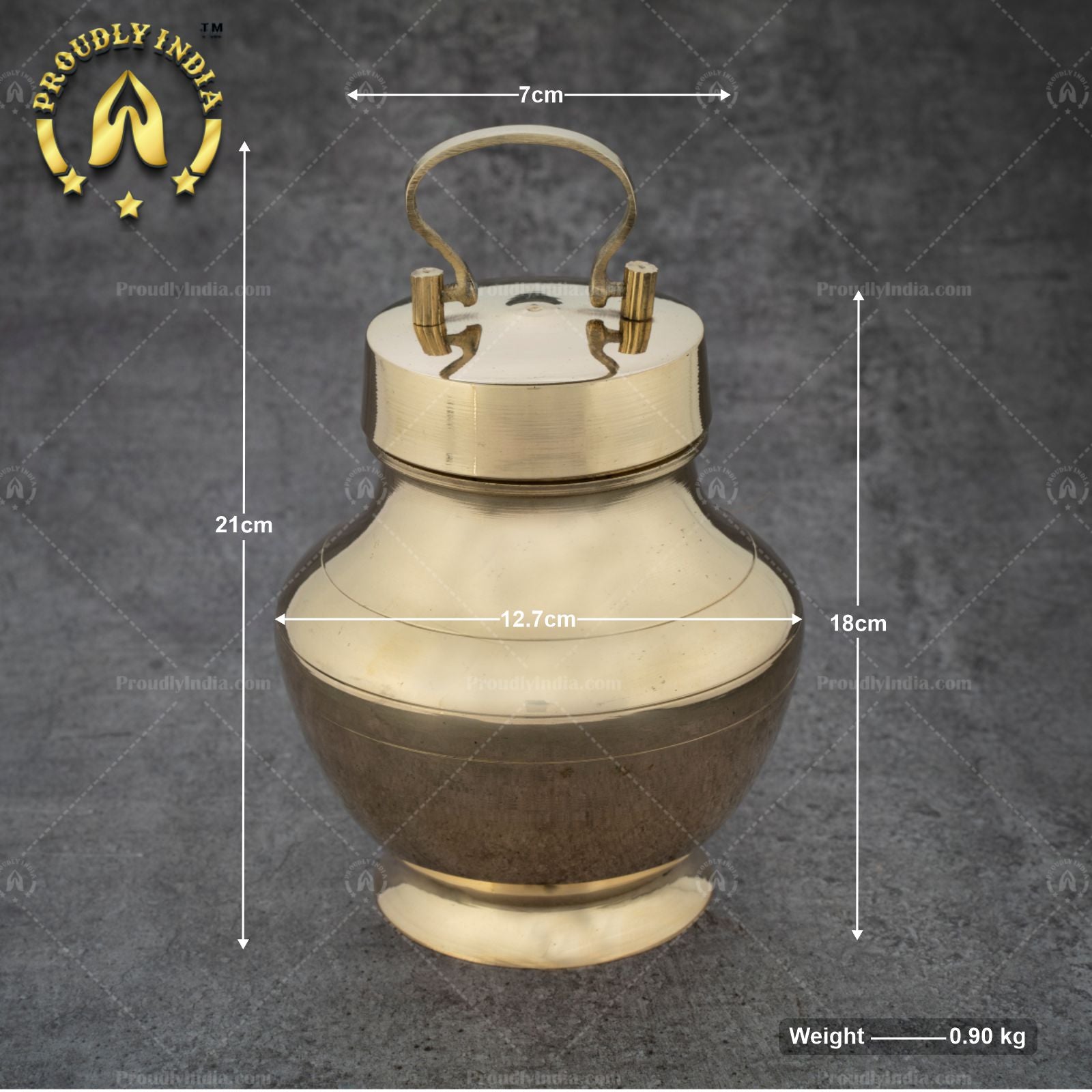 Brass Lota with Inbuilt Tumbler | Kooja