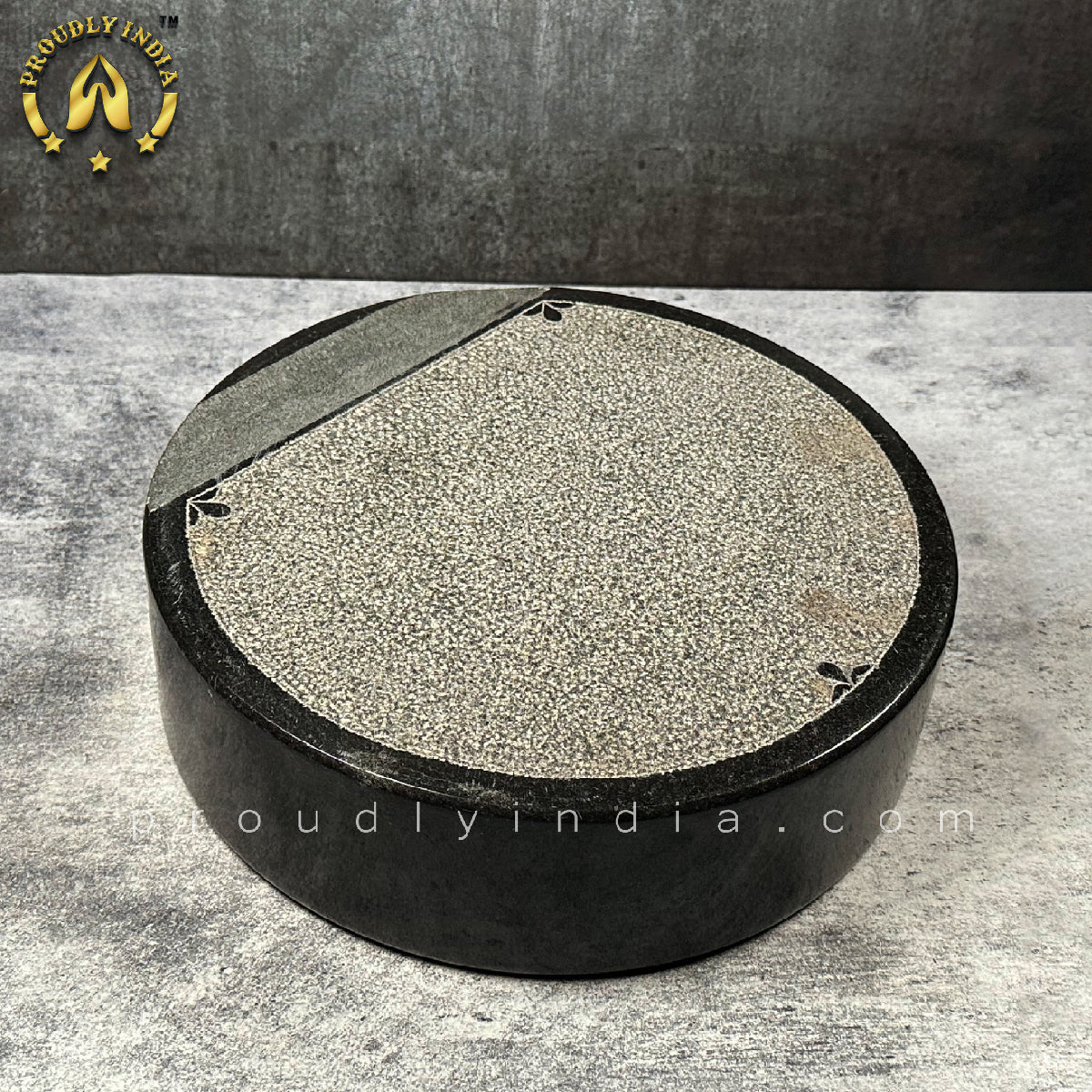 Round Granite Grinding Stone | Silbatta | Ammi Kallu