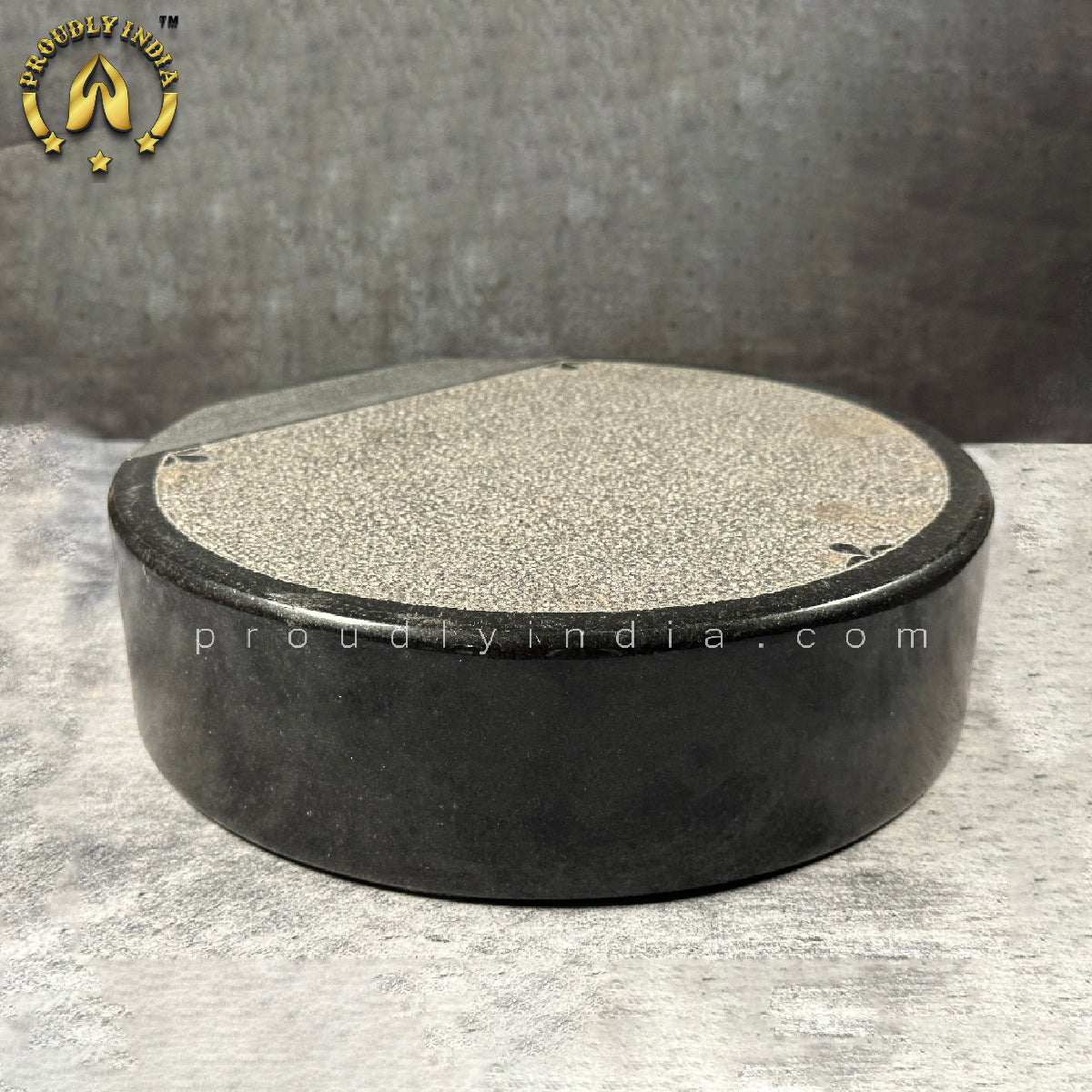 Round Granite Grinding Stone | Silbatta | Ammi Kallu