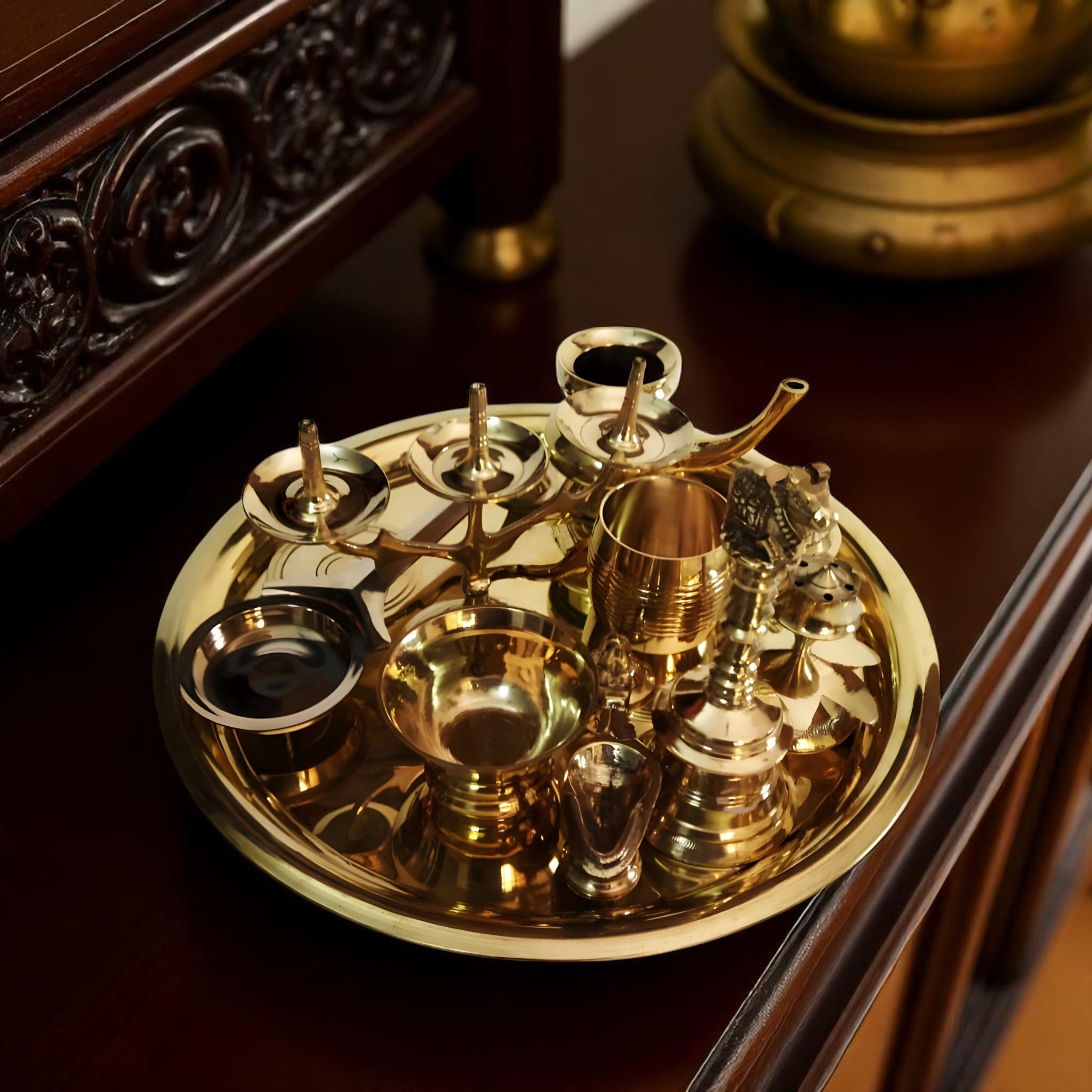 Kerala Ashtamangalyam Set 10 Inch
