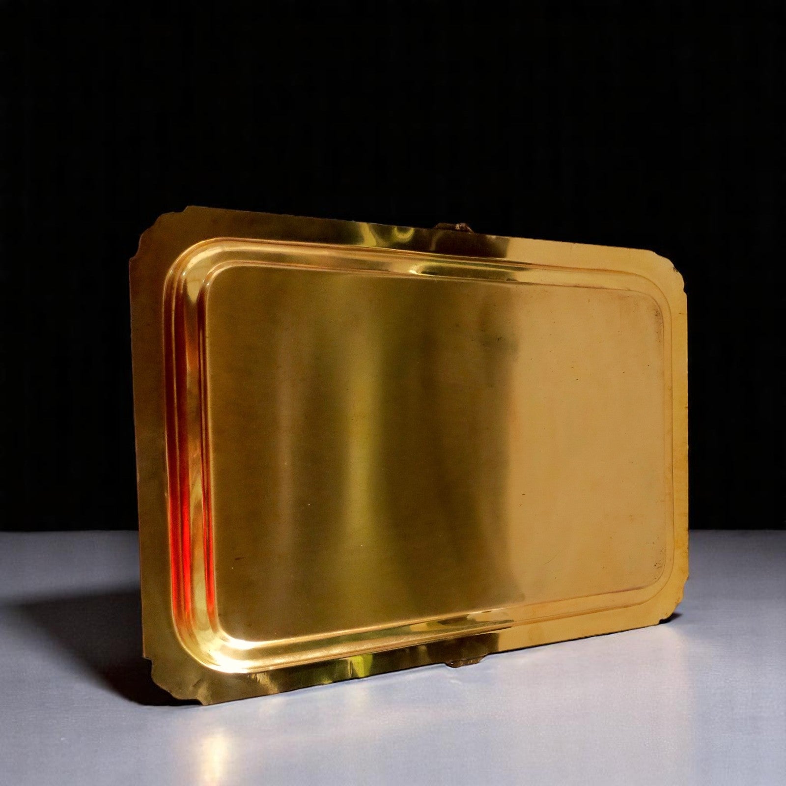 Vintage Design Large Brass Tray
