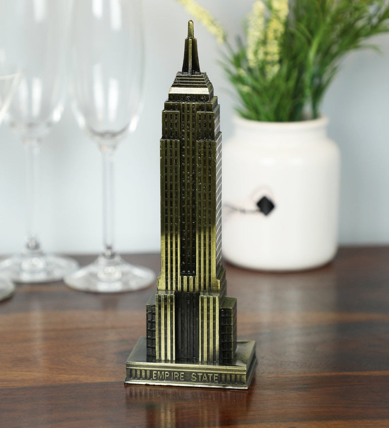 Bronze Iron Souvenir Empire State Building Miniature