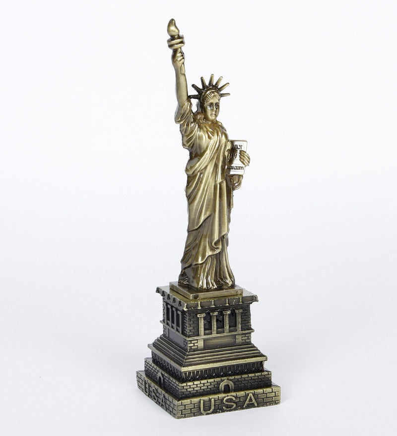 Bronze Iron Statue Of Liberty Showpiece