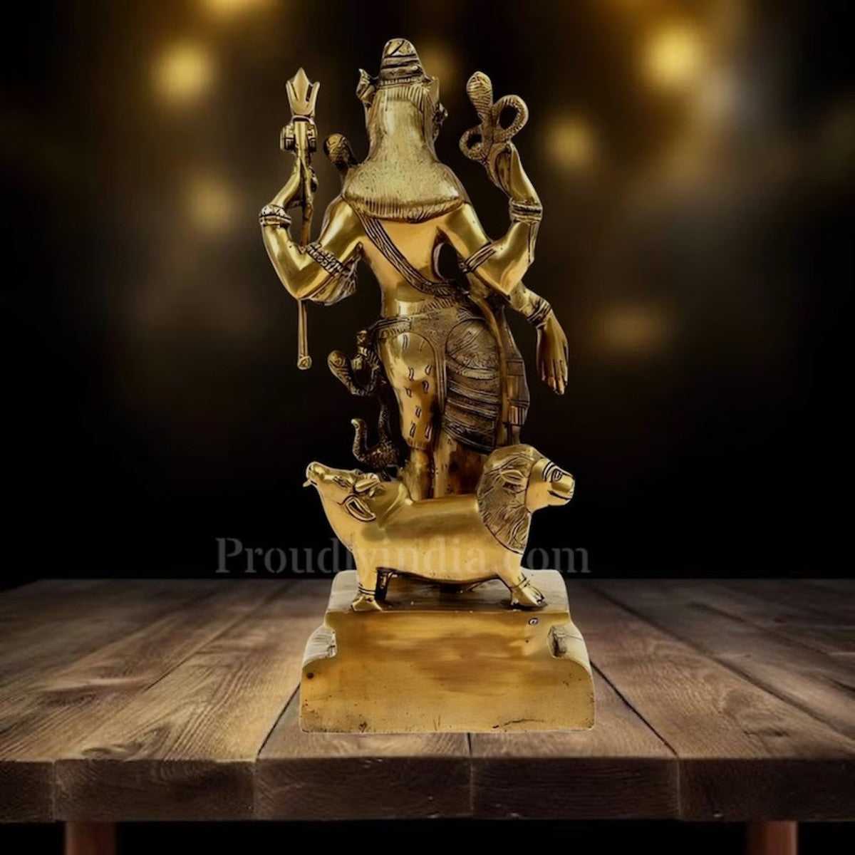 Buy 18-Inch Brass Lord Shiva Idol