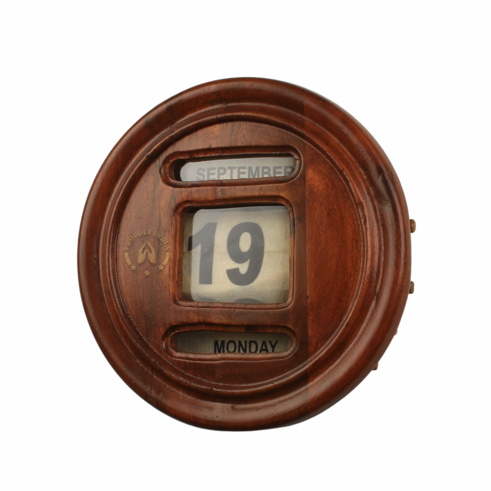 Brown Wooden Wall Calendar