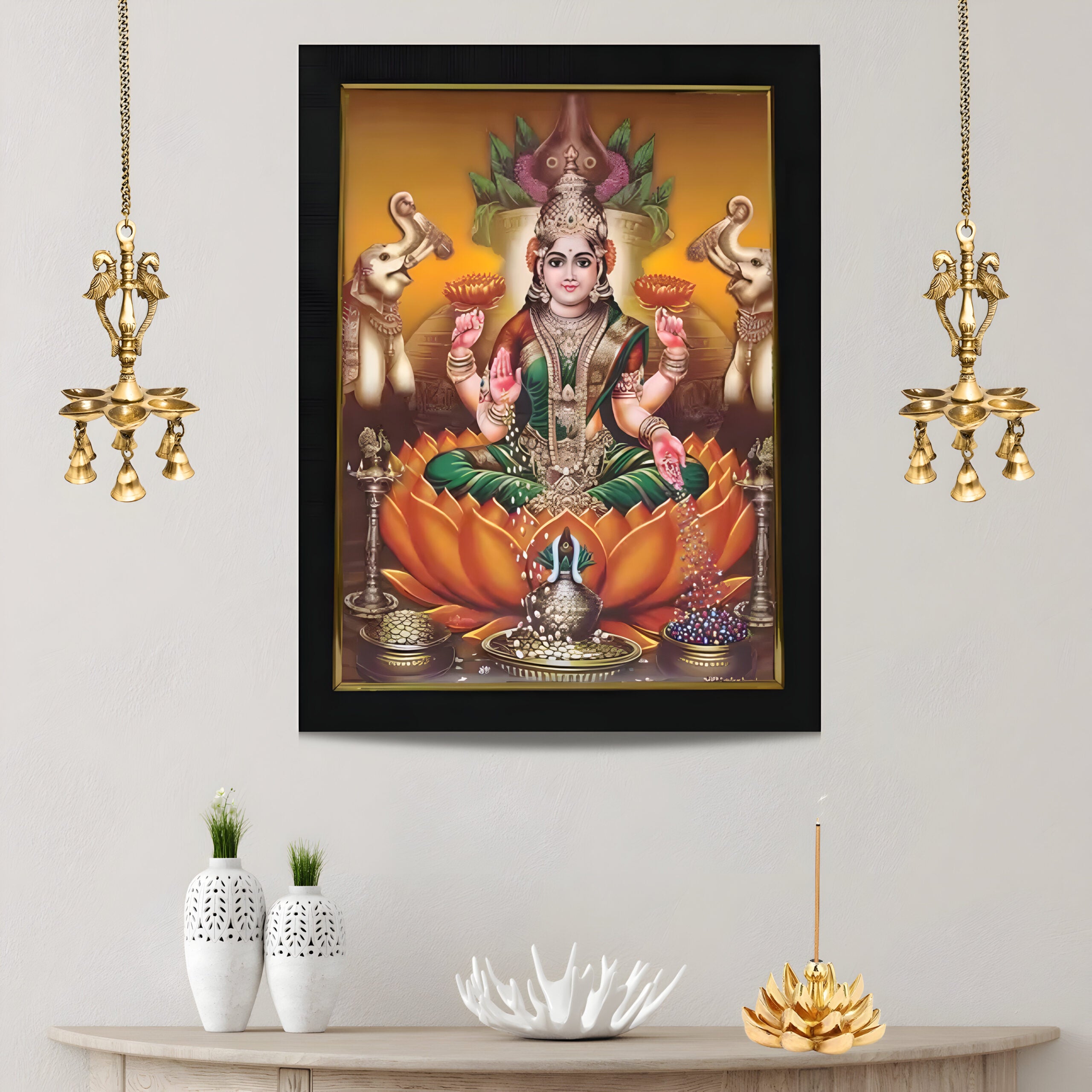Goddess Vara Mahalakshmi Religious Frame