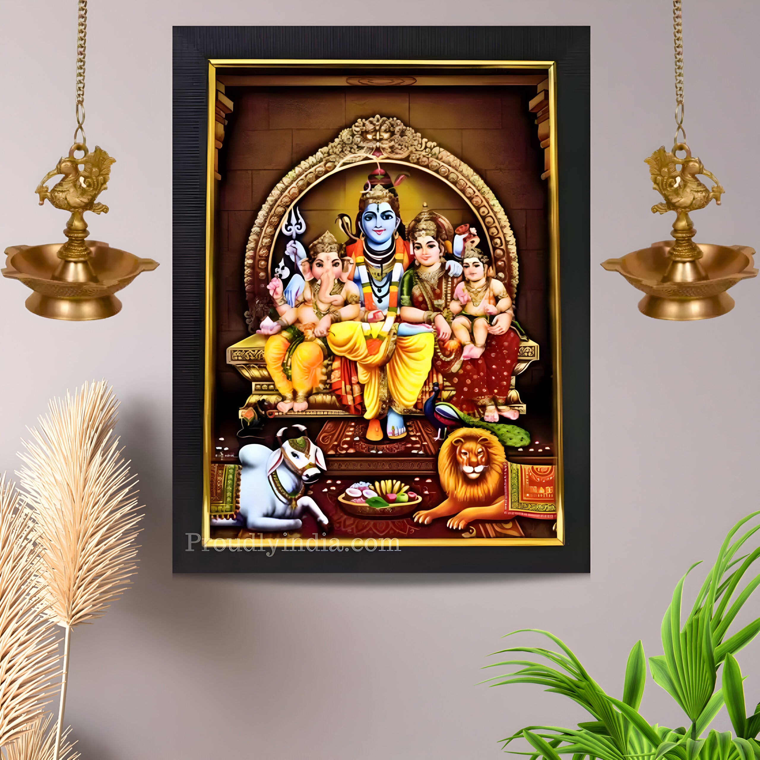 Shiva Kutumbam God Photo Frame