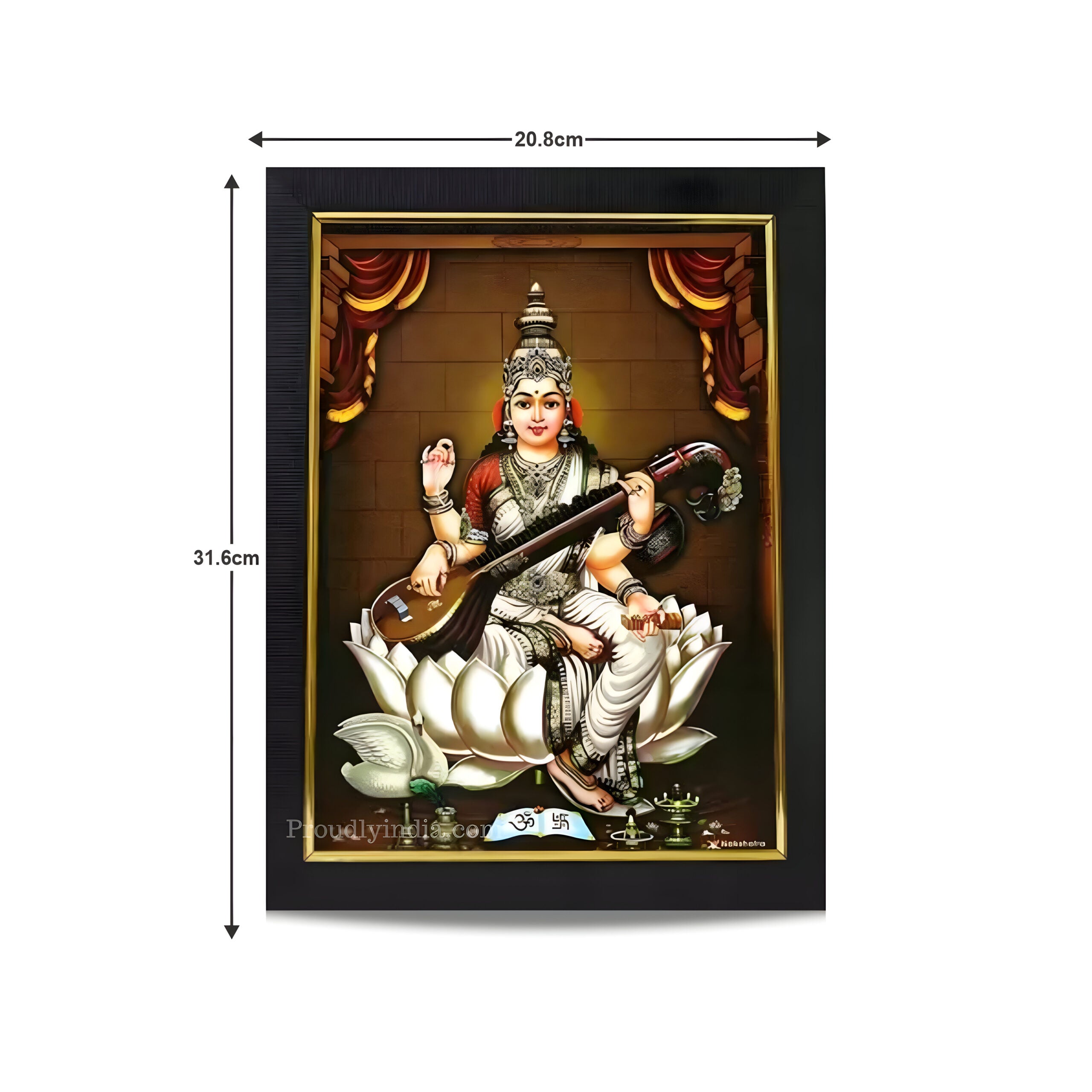 Saraswati Mata Religious Frame