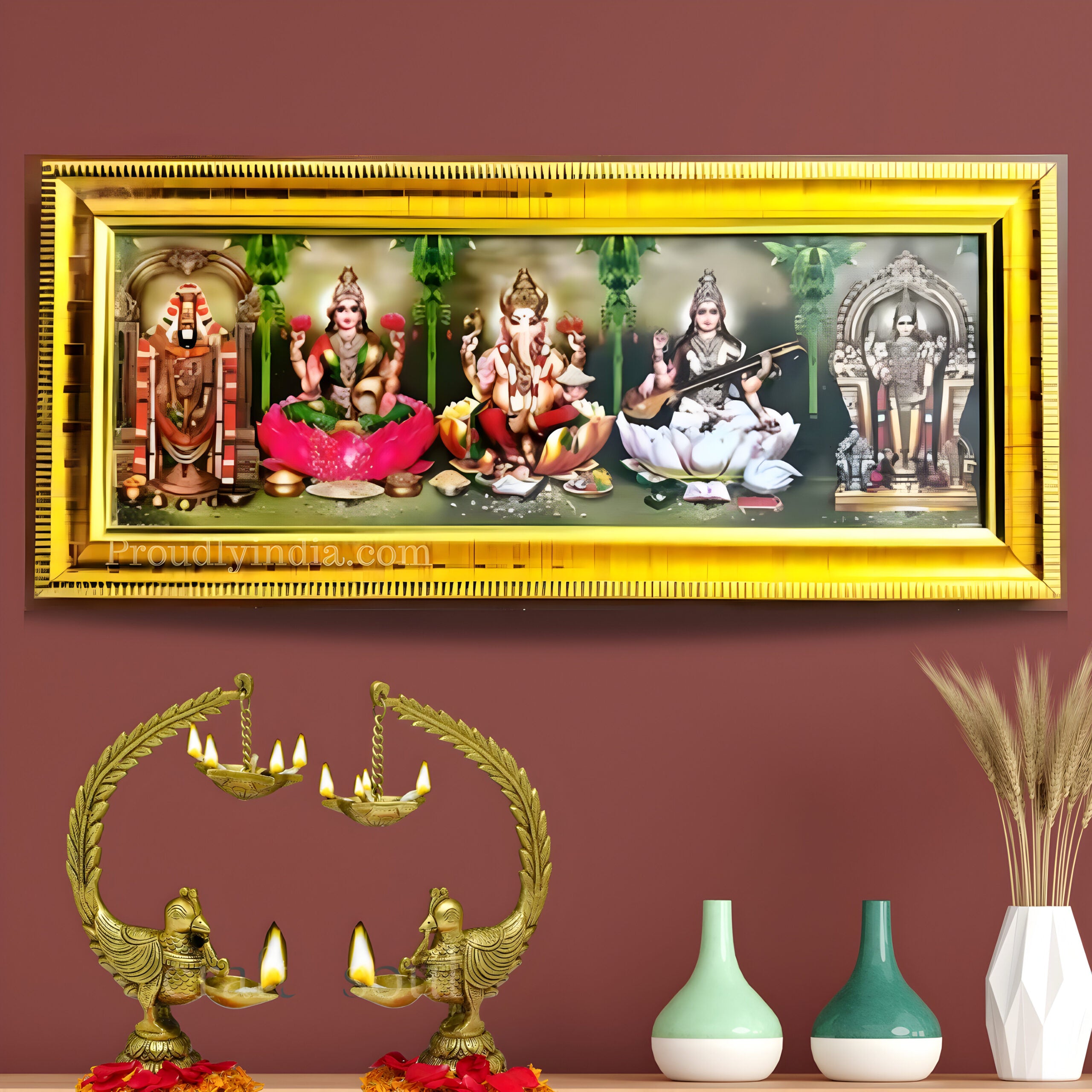 Hindu god and goddess Religious Frame