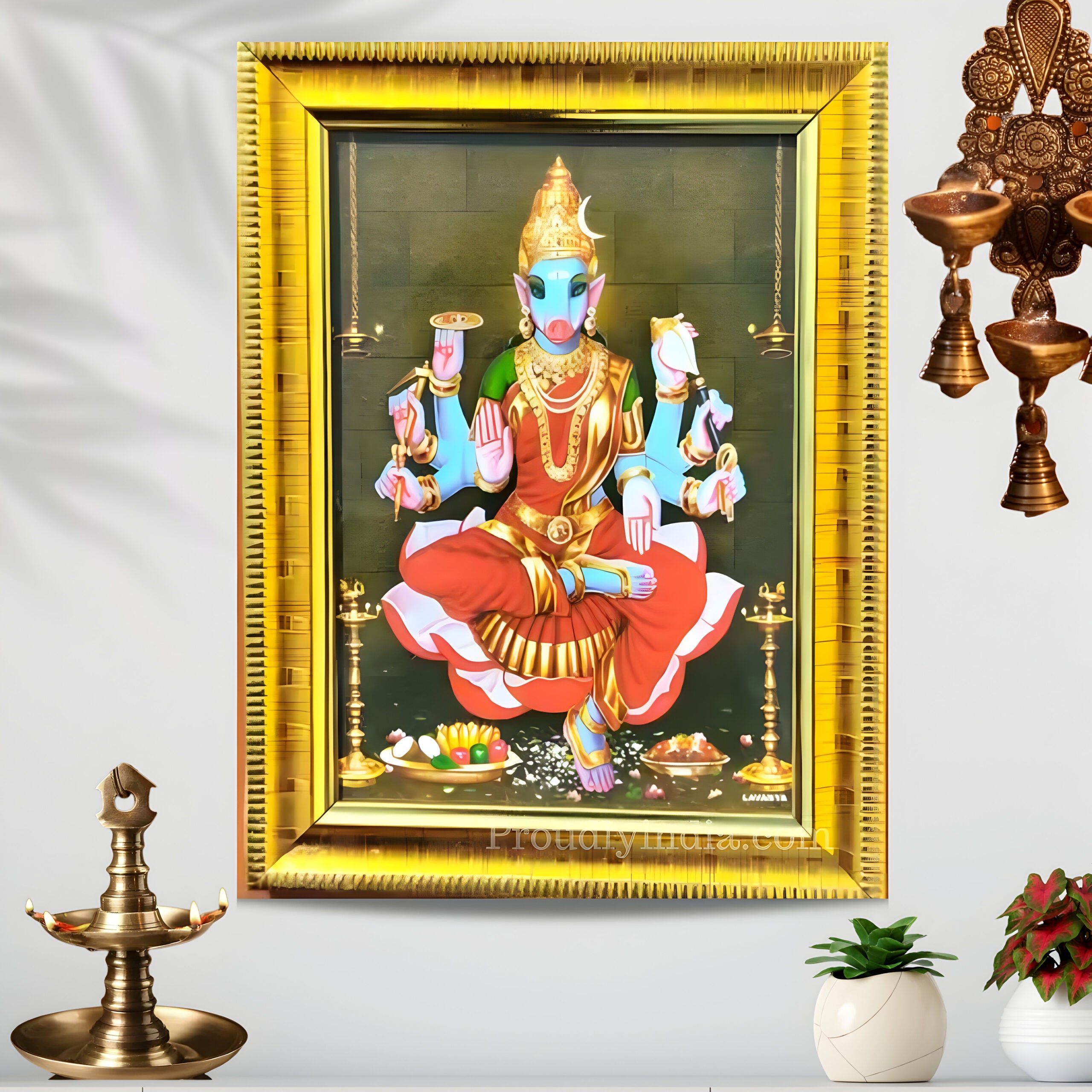 Varahi Amman Idol Religious Frame