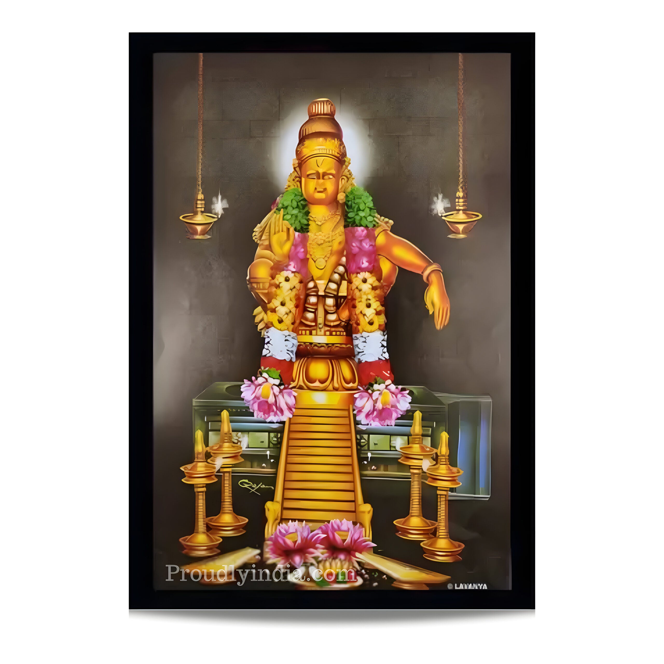 Ayappa Swamy Idol Religious Frame