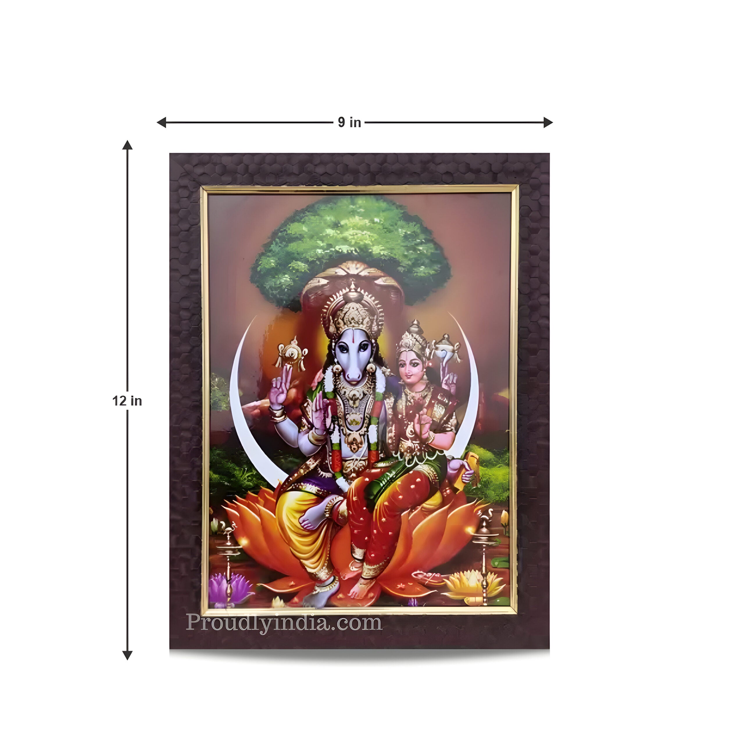 Lakshmi Hayagreevar/Hayagrivar Photo Frame Religious Frame