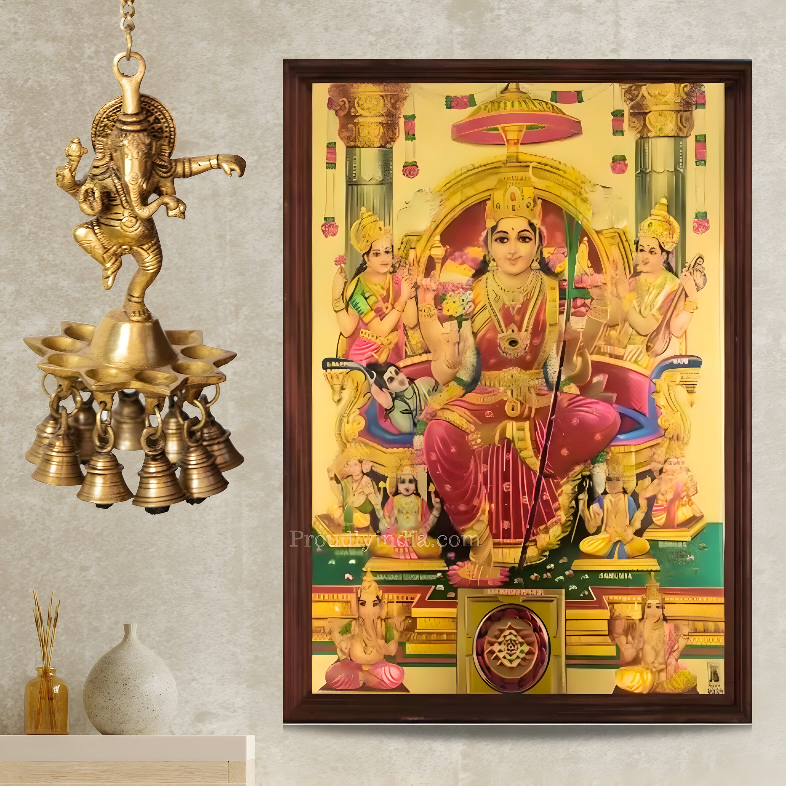 Lalitha devi - Tripura sundari mata Religious Frame
