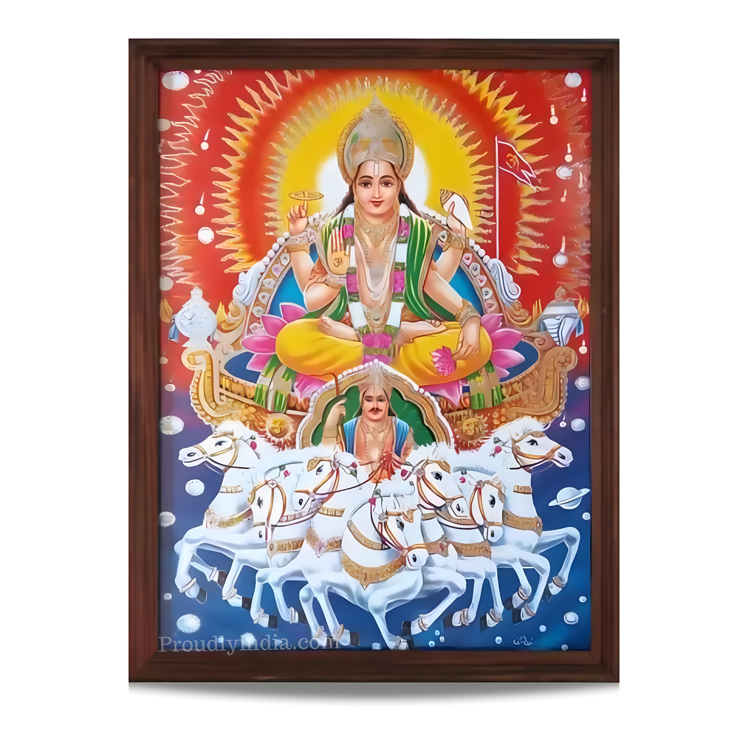 Surya Dev Religious Frame Religious Frame