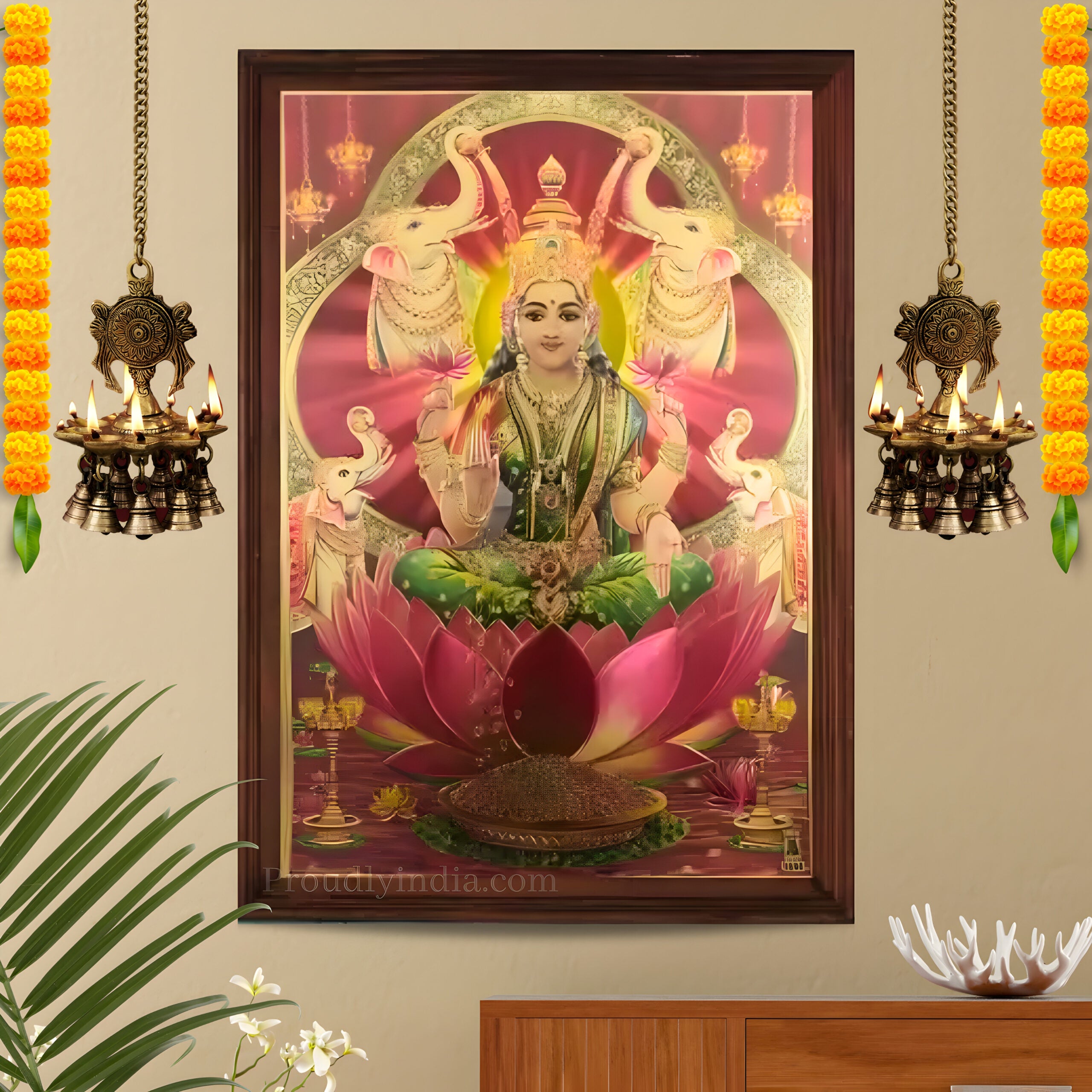 Lakshmi Religious God Frame