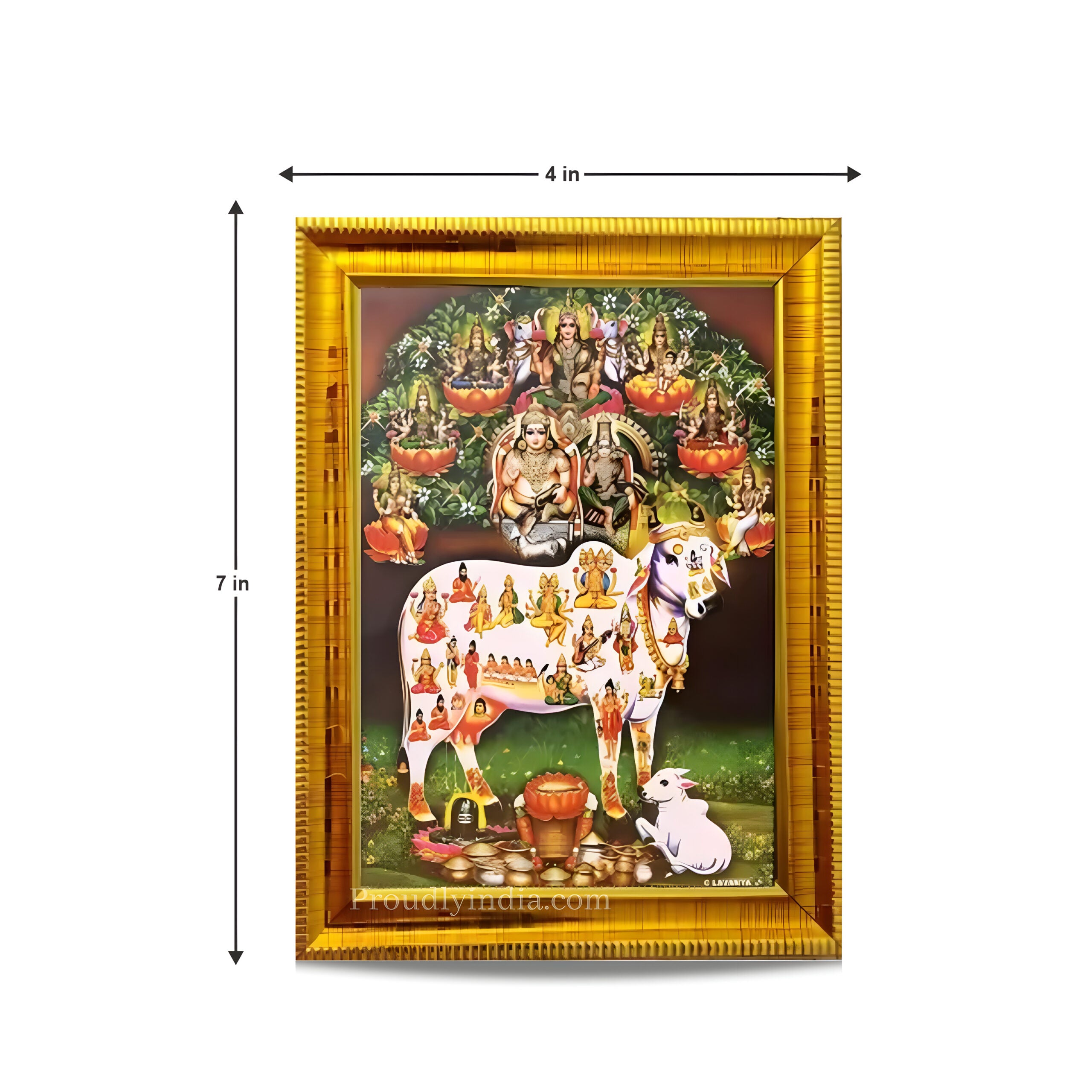 Small Kuberan Photo Frame Religious Frame