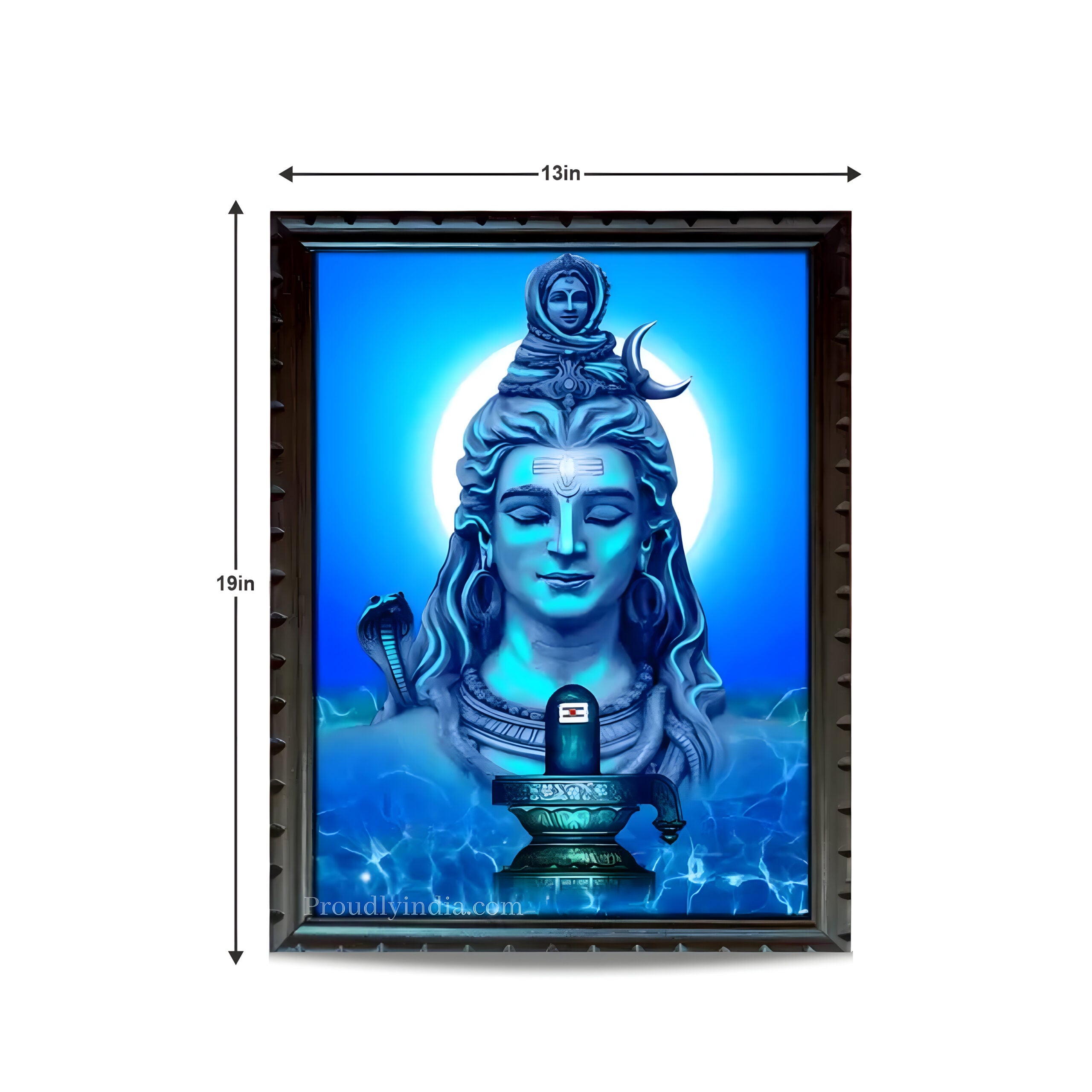 Lord Shiva Digital Print With Frame