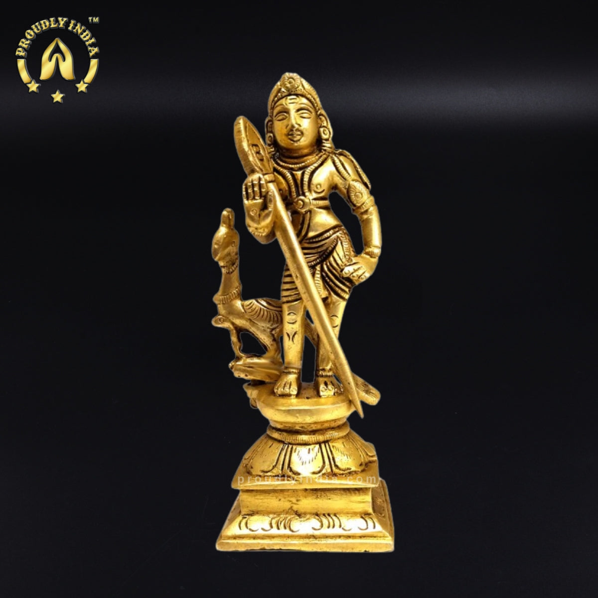 Brass Lord Murugan Statue